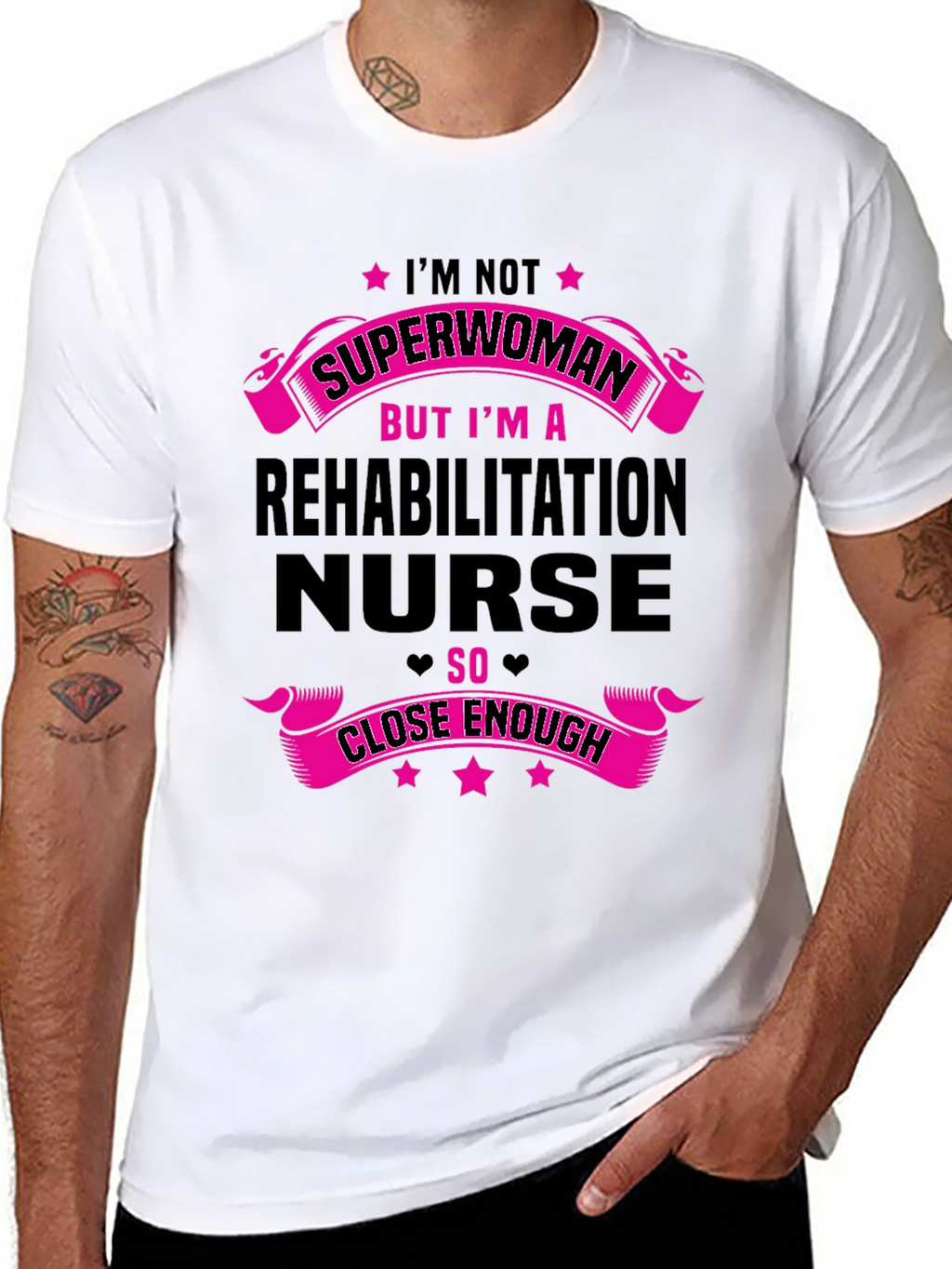 Rehabilitation Nurse Superwoman Graphic T-Shirt