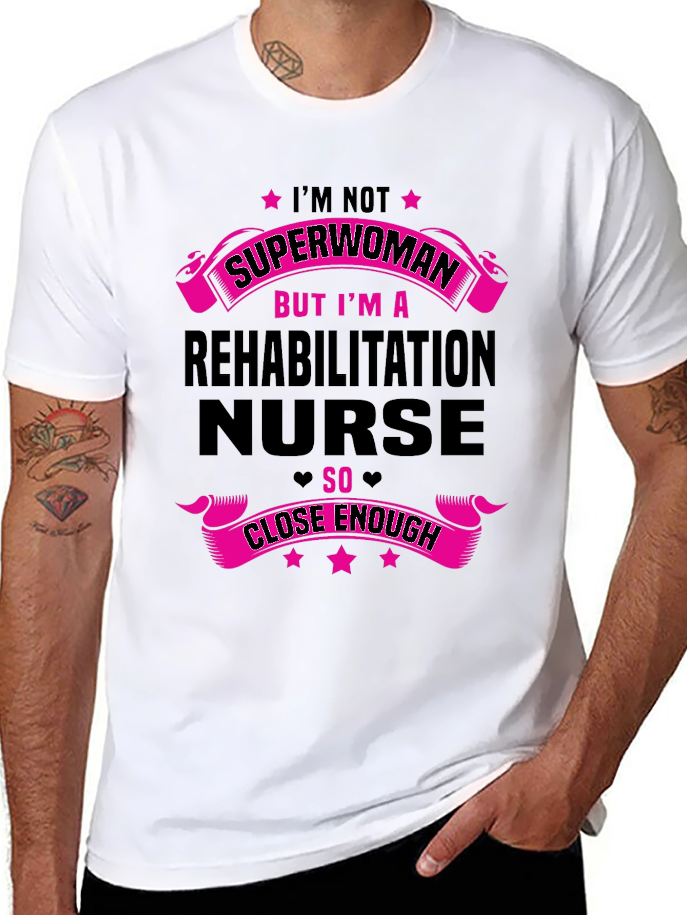 Rehabilitation Nurse Superwoman Graphic T-Shirt