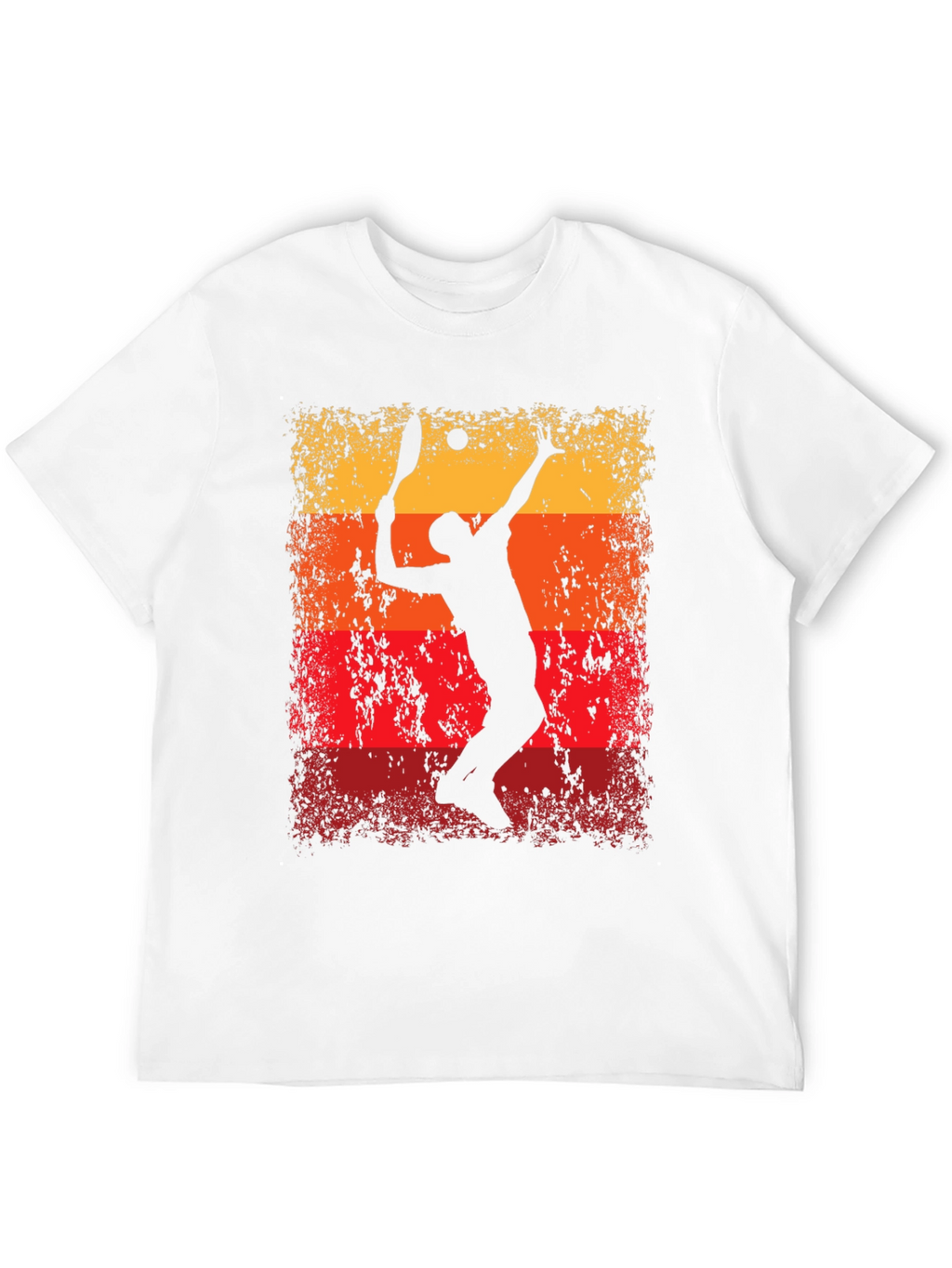 Tennis Player Graphic T-Shirt - Retro Style