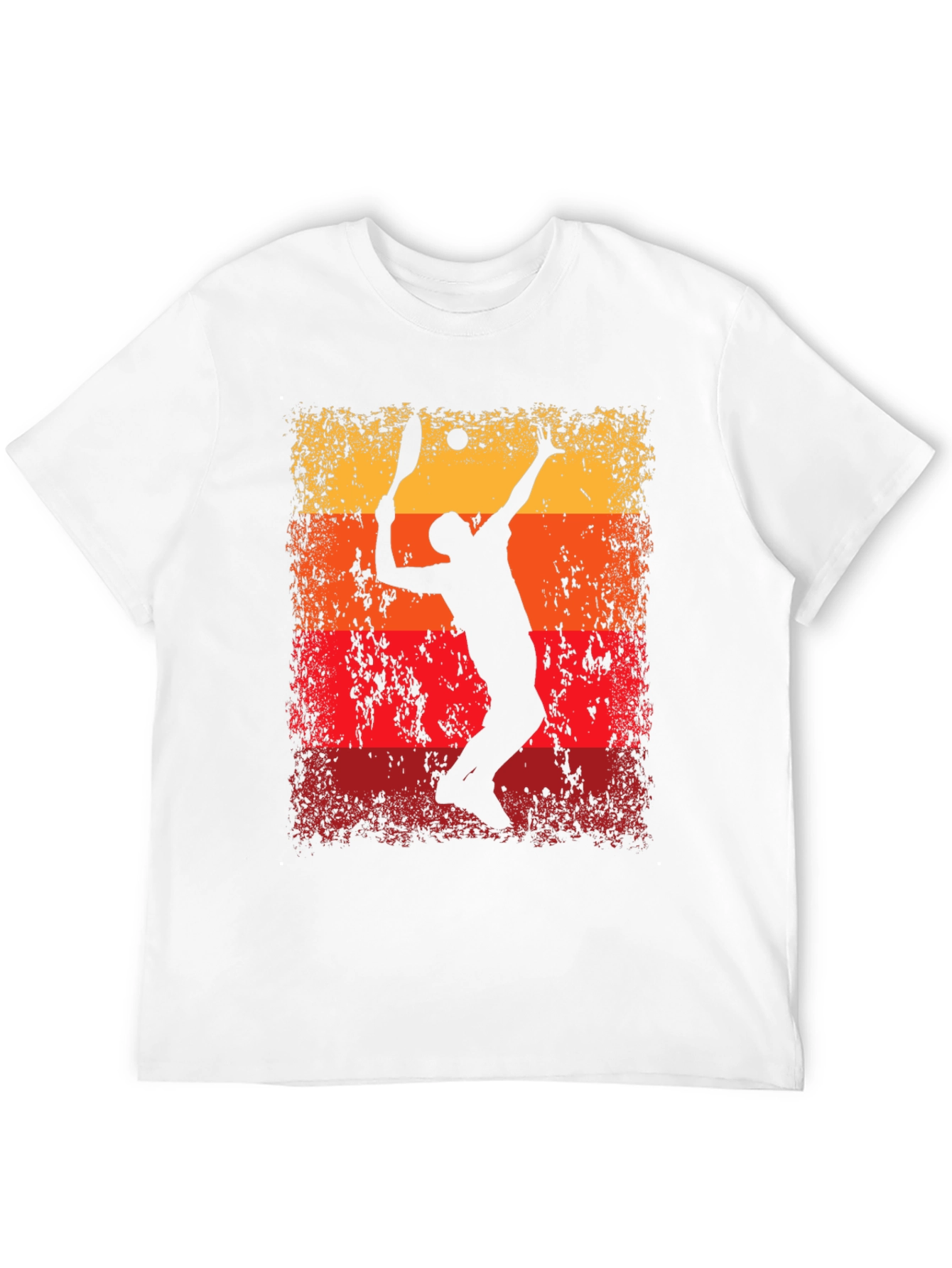 Tennis Player Graphic T-Shirt - Retro Style