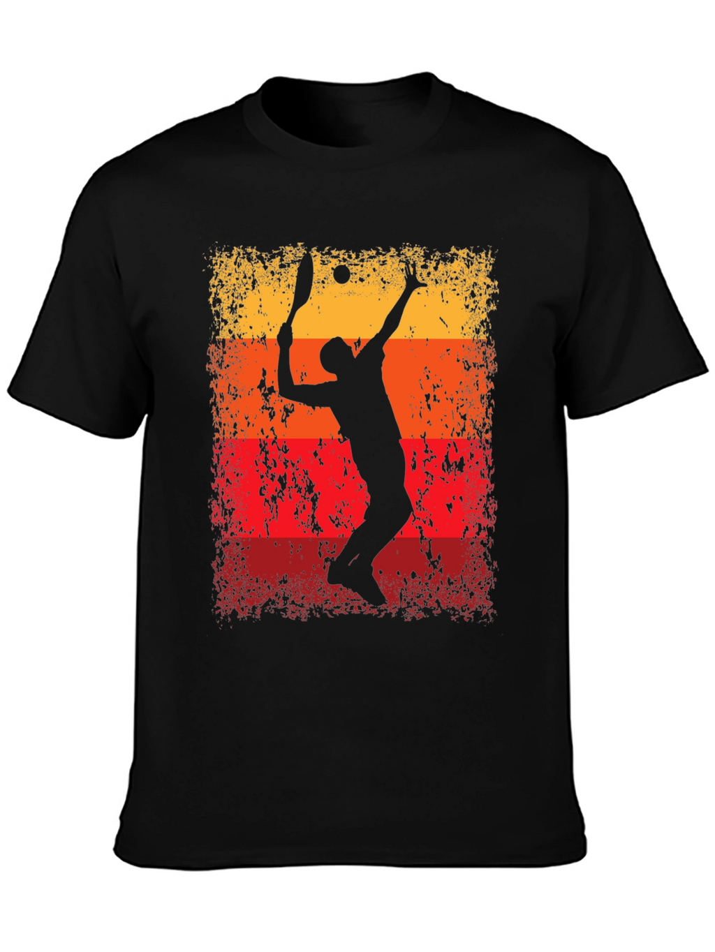 Tennis Player Graphic T-Shirt - Retro Style