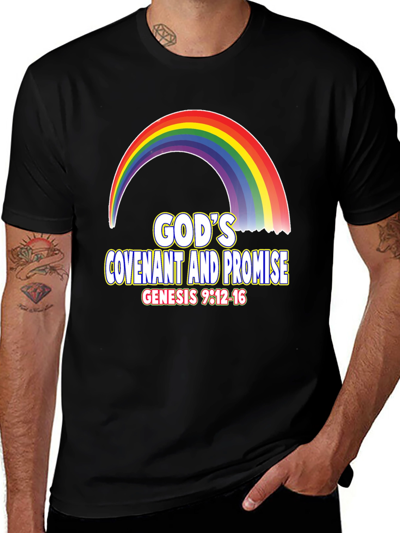 Gods Covenant Promise Rainbow T-Shirt