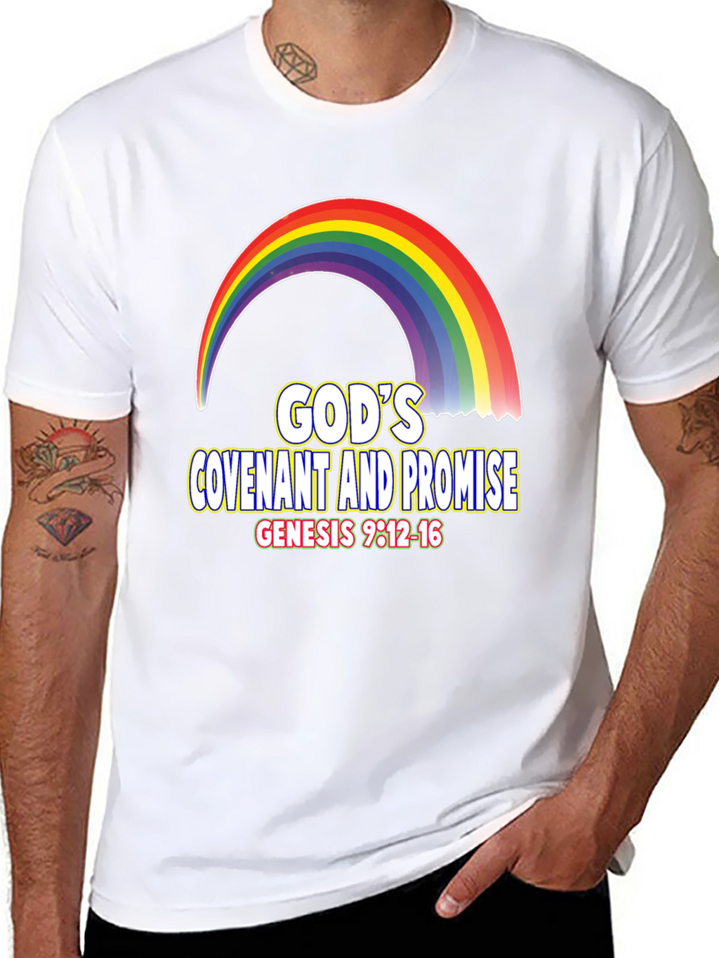 Gods Covenant Promise Rainbow T-Shirt