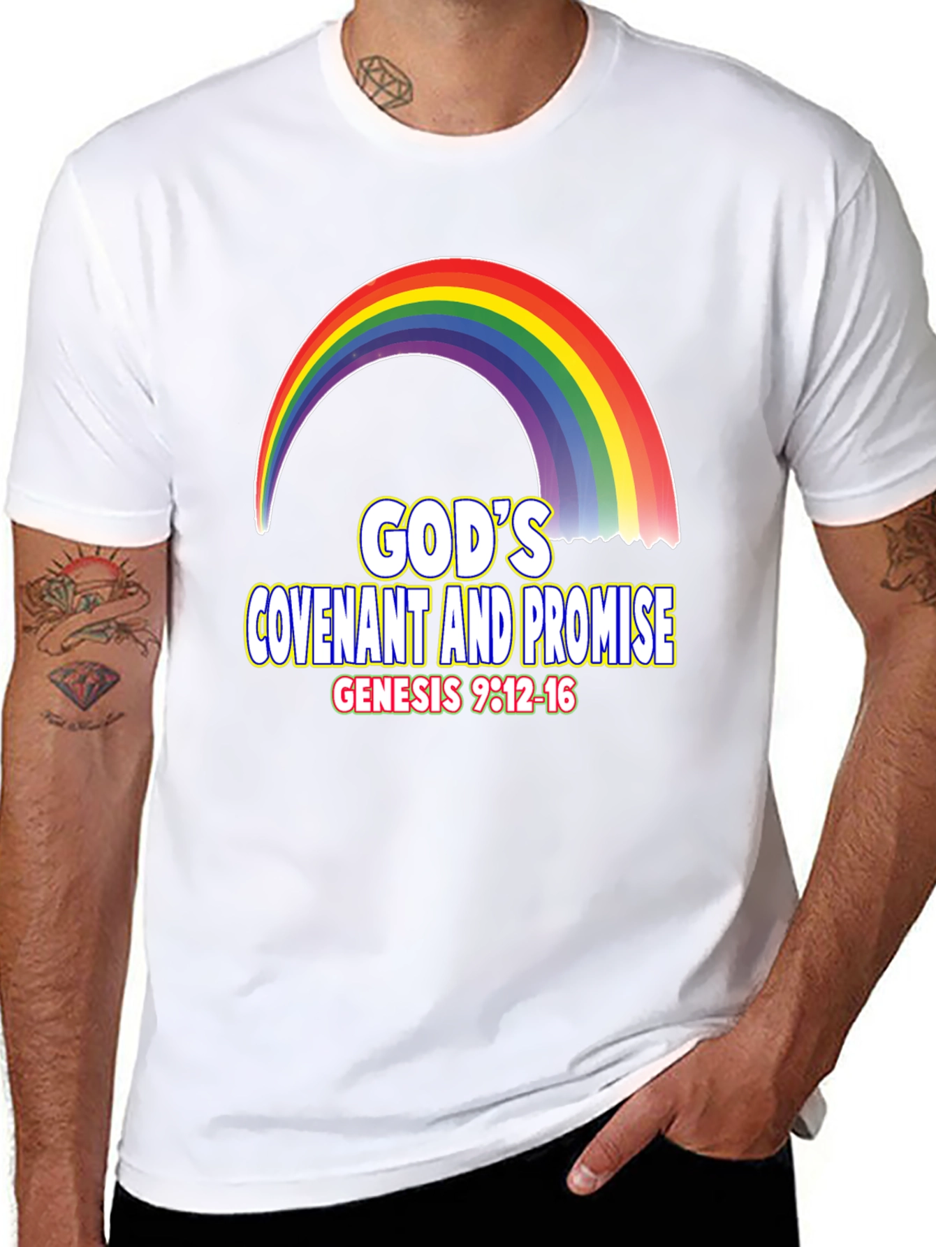 Gods Covenant Promise Rainbow T-Shirt