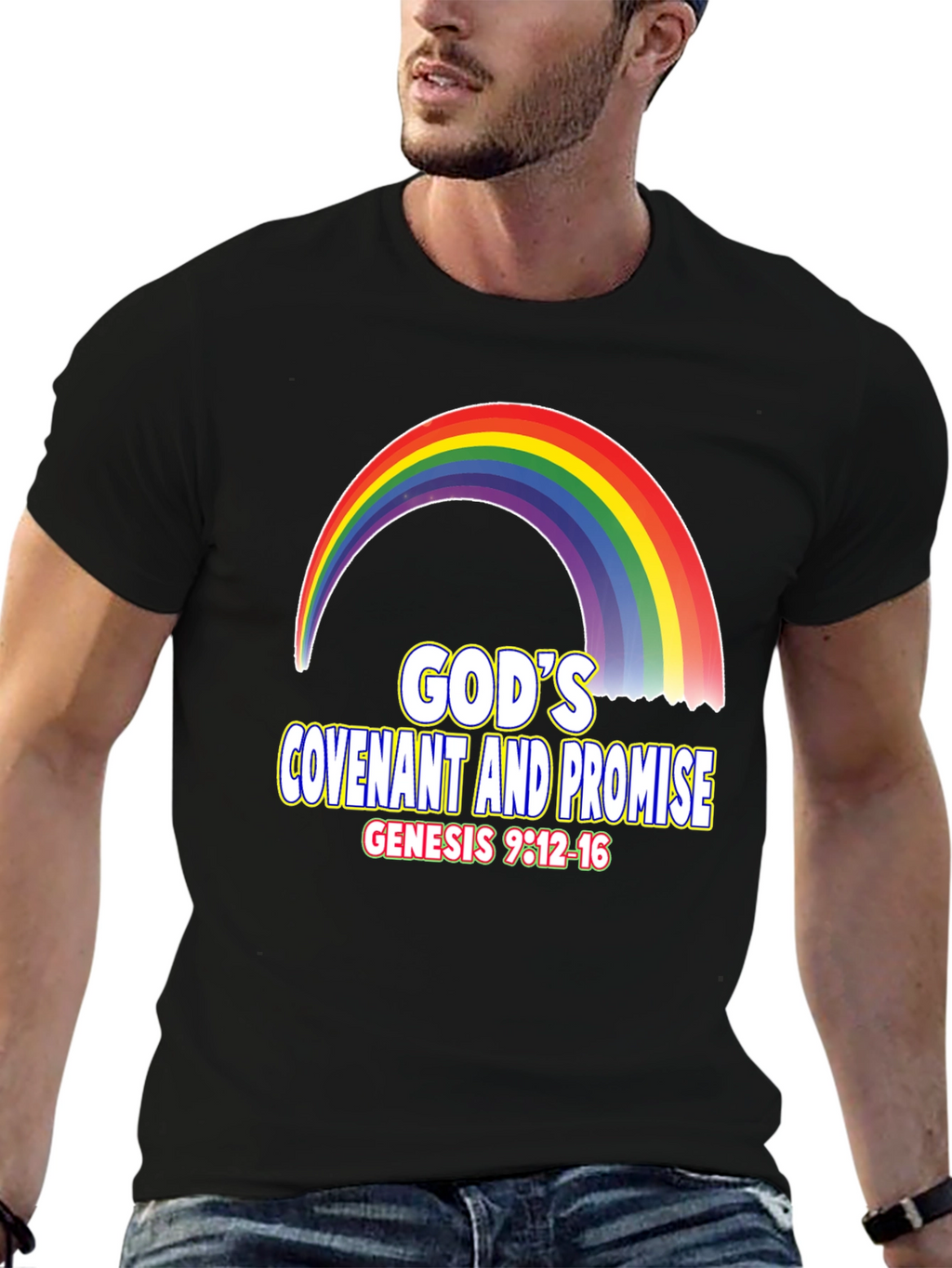 Gods Covenant Promise Rainbow T-Shirt