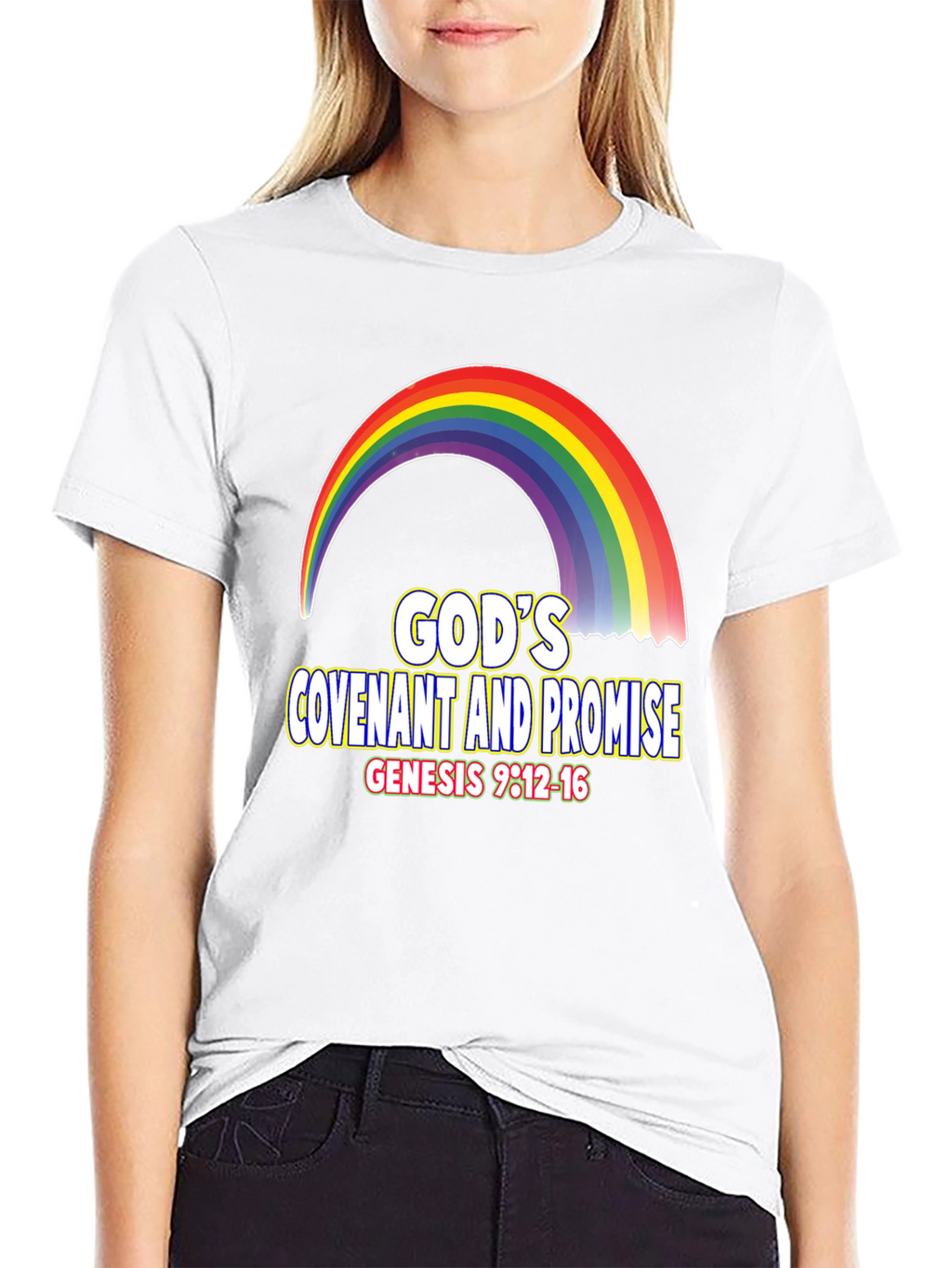 Gods Covenant Promise Rainbow T-Shirt