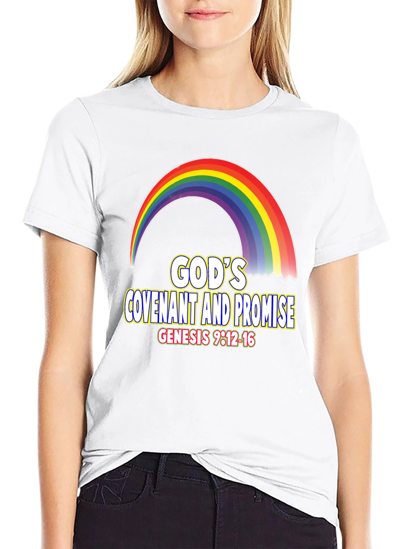 Gods Covenant Promise Rainbow T-Shirt