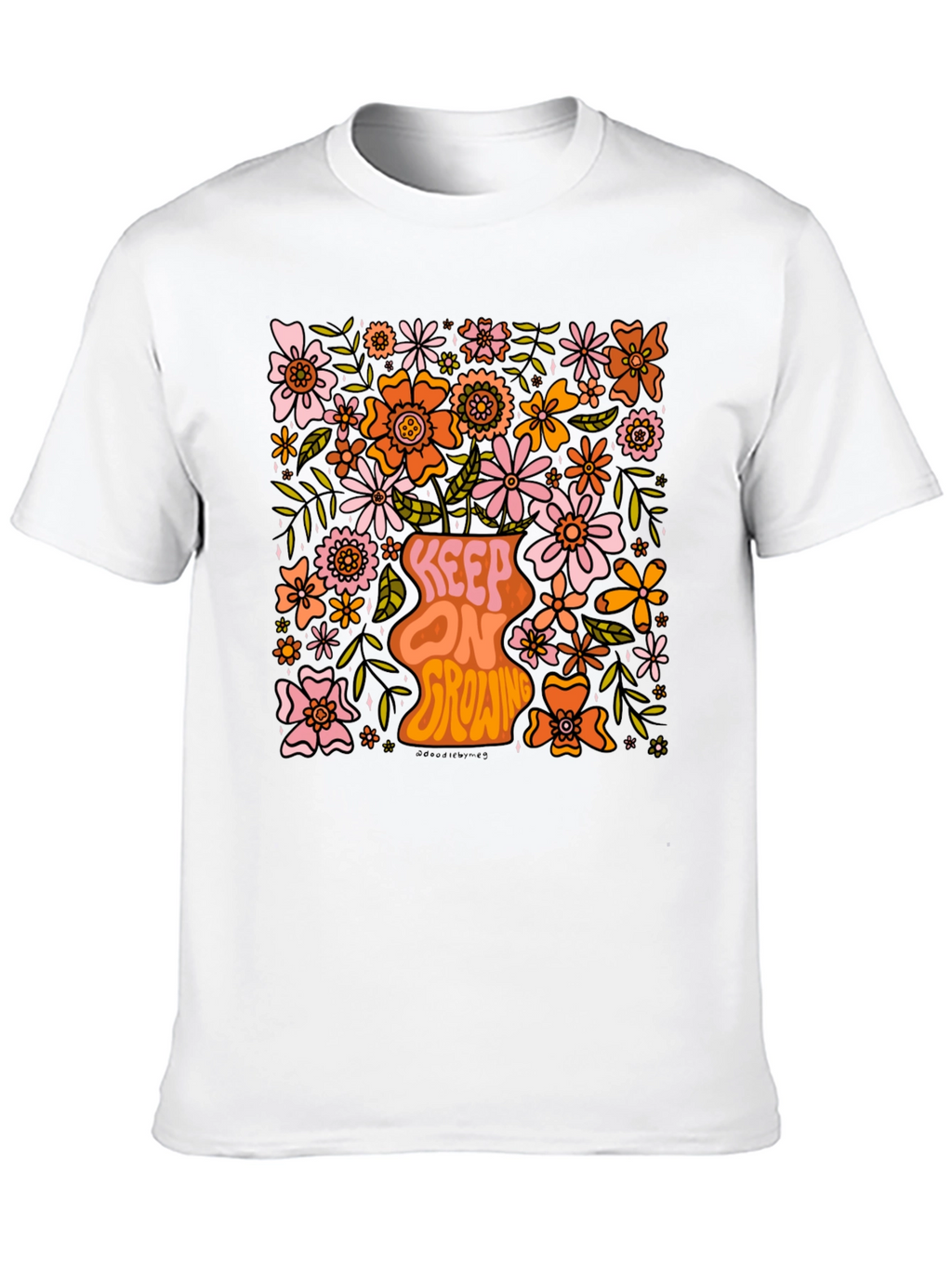 Floral Keep On Growing Graphic Tee