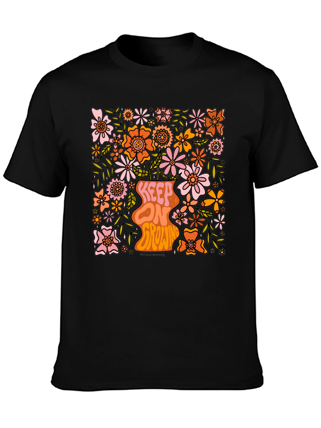 Floral Keep On Growing Graphic Tee