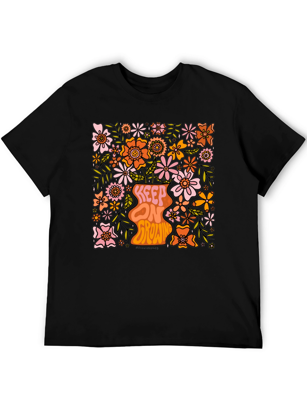 Floral Keep On Growing Graphic Tee