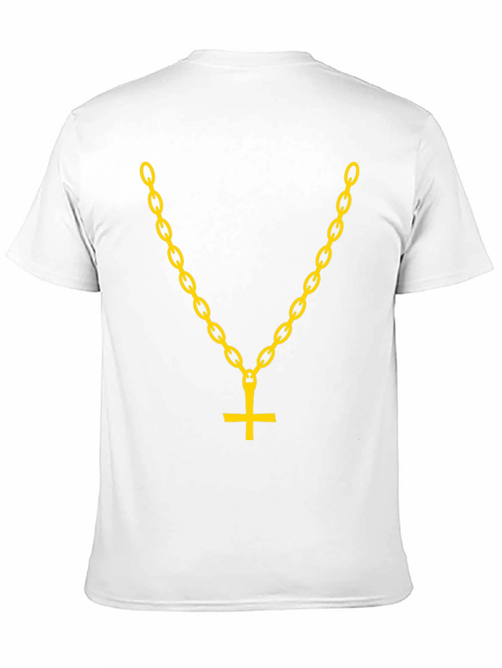 Inverted Cross Chain Graphic Tee - Bold Statement Shirt