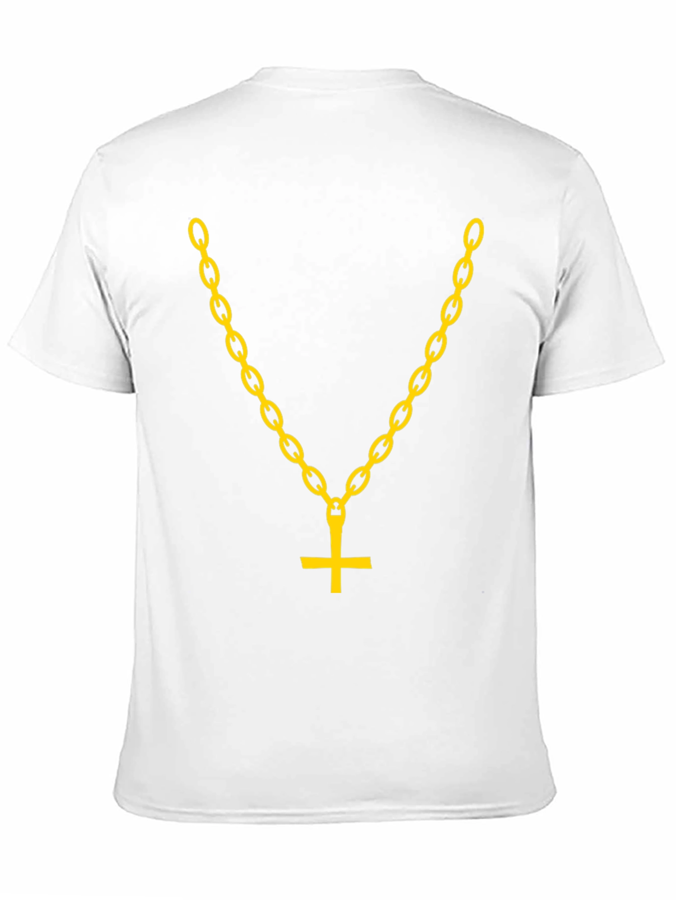 Inverted Cross Chain Graphic Tee - Bold Statement Shirt