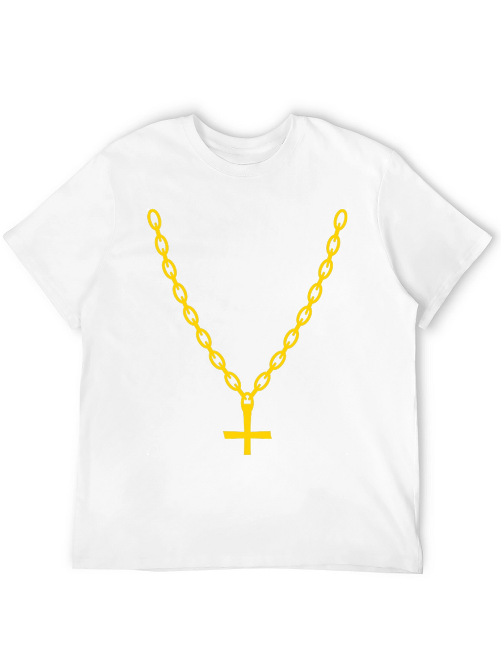 Inverted Cross Chain Graphic Tee - Bold Statement Shirt
