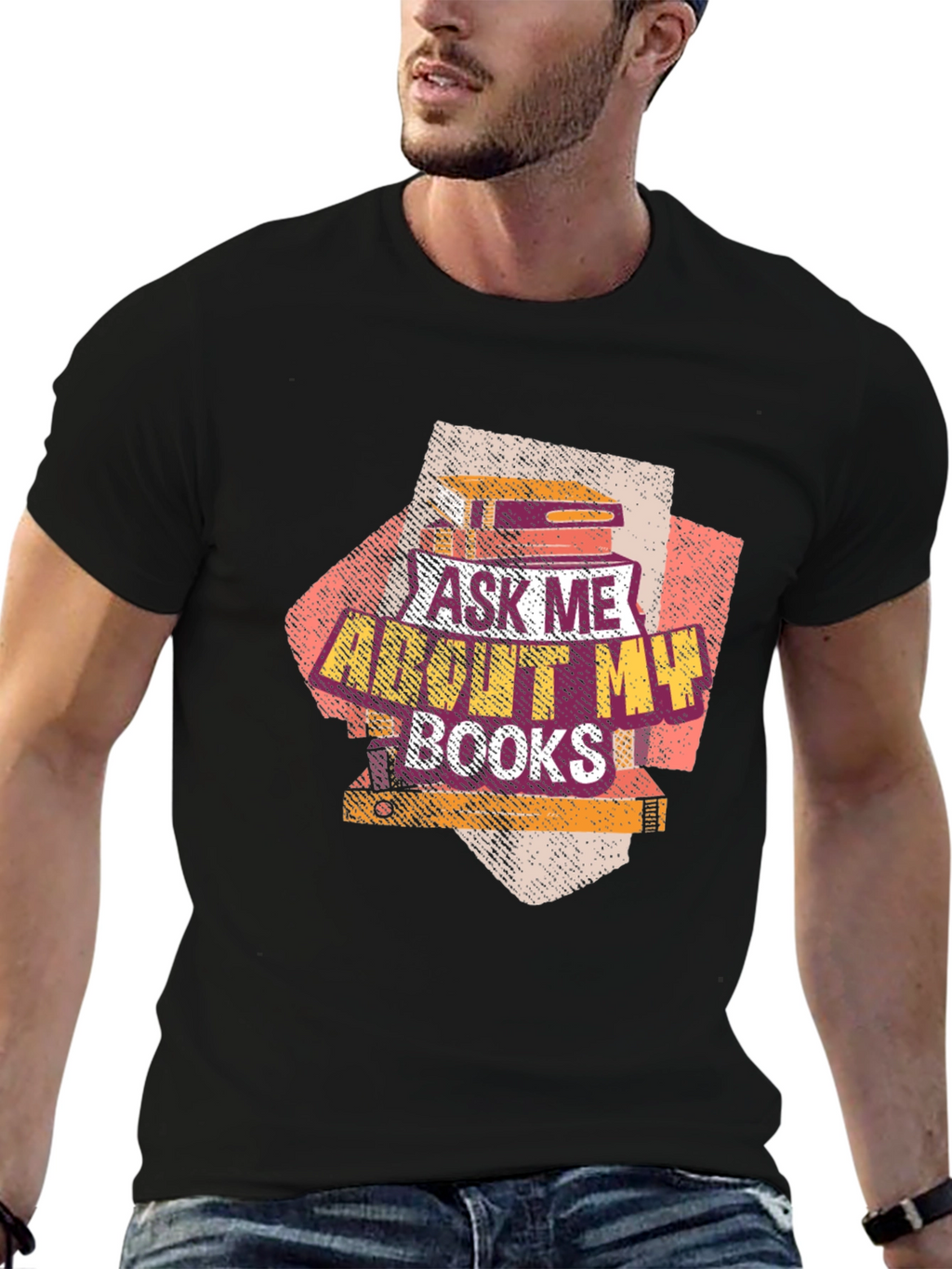 Ask Me About My Books T-Shirt Book Lover Tee