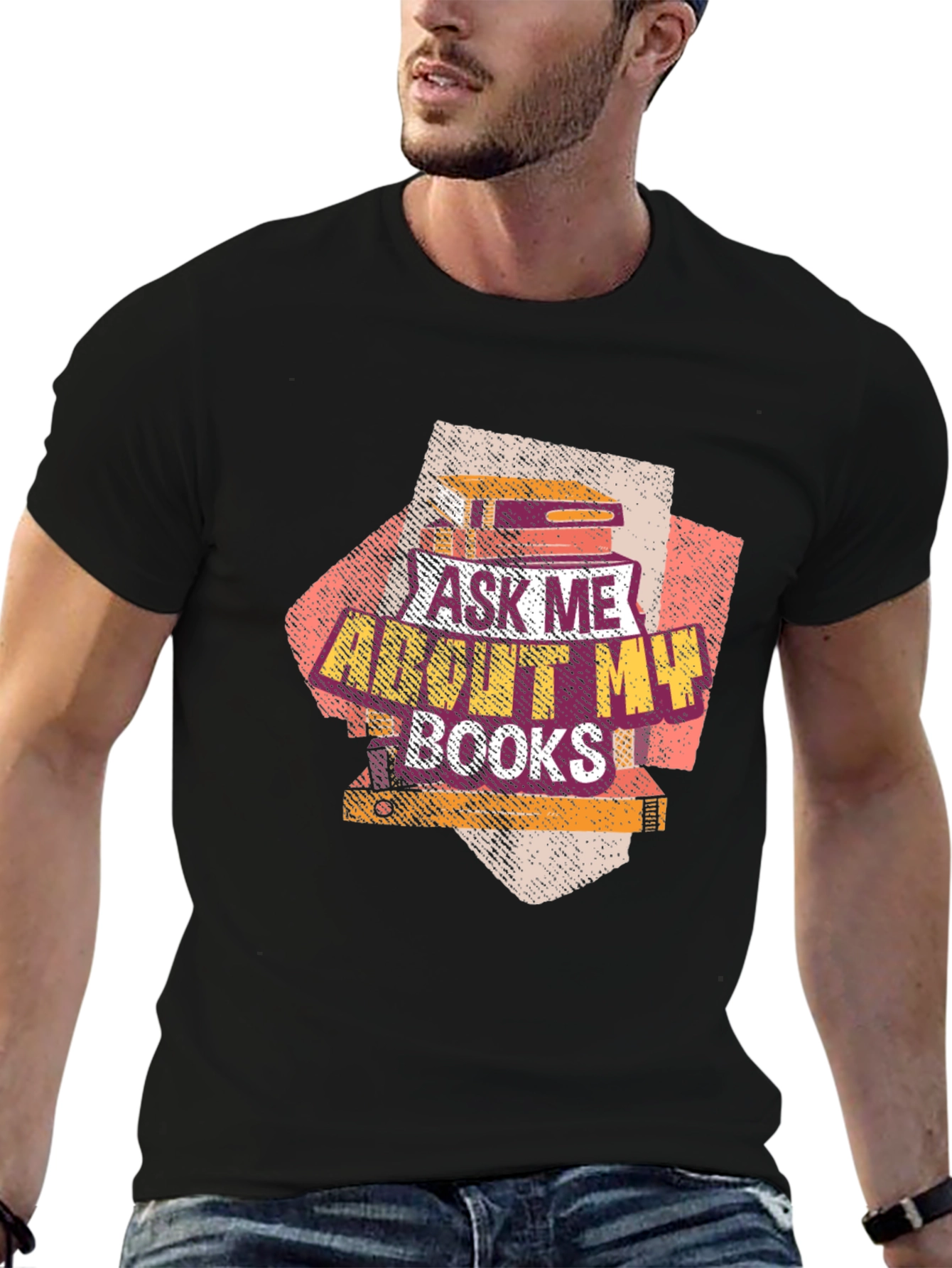 Ask Me About My Books T-Shirt Book Lover Tee
