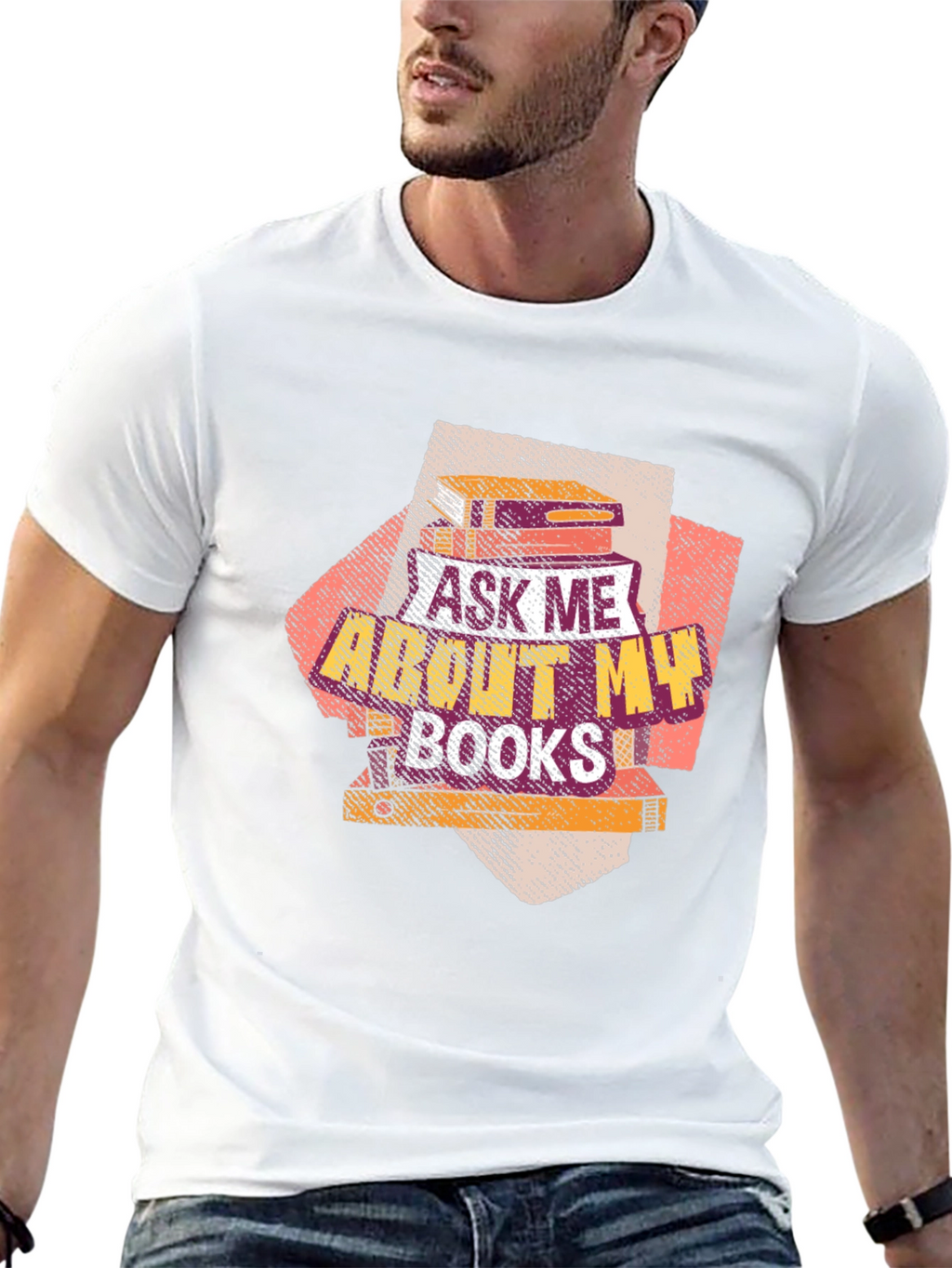 Ask Me About My Books T-Shirt Book Lover Tee