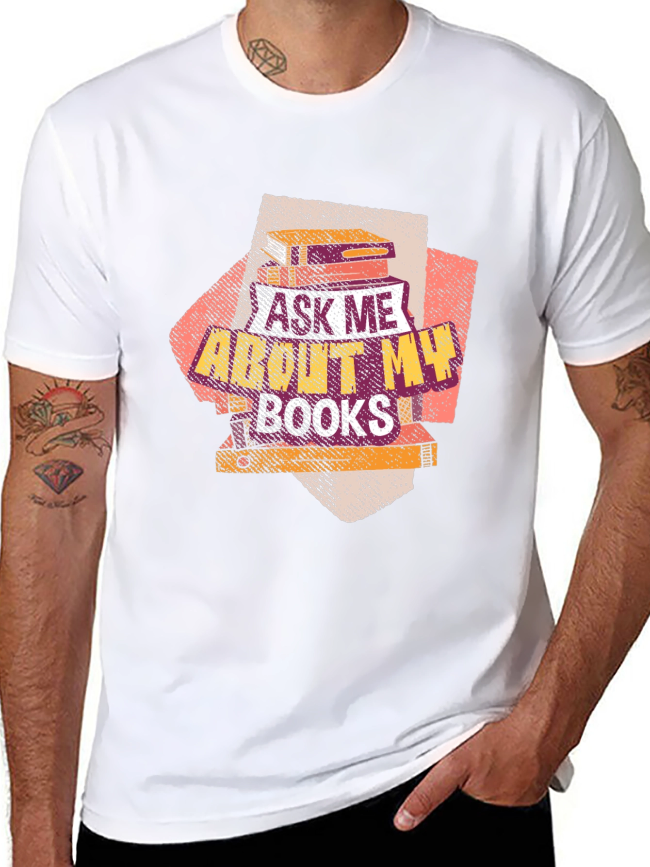 Ask Me About My Books T-Shirt Book Lover Tee