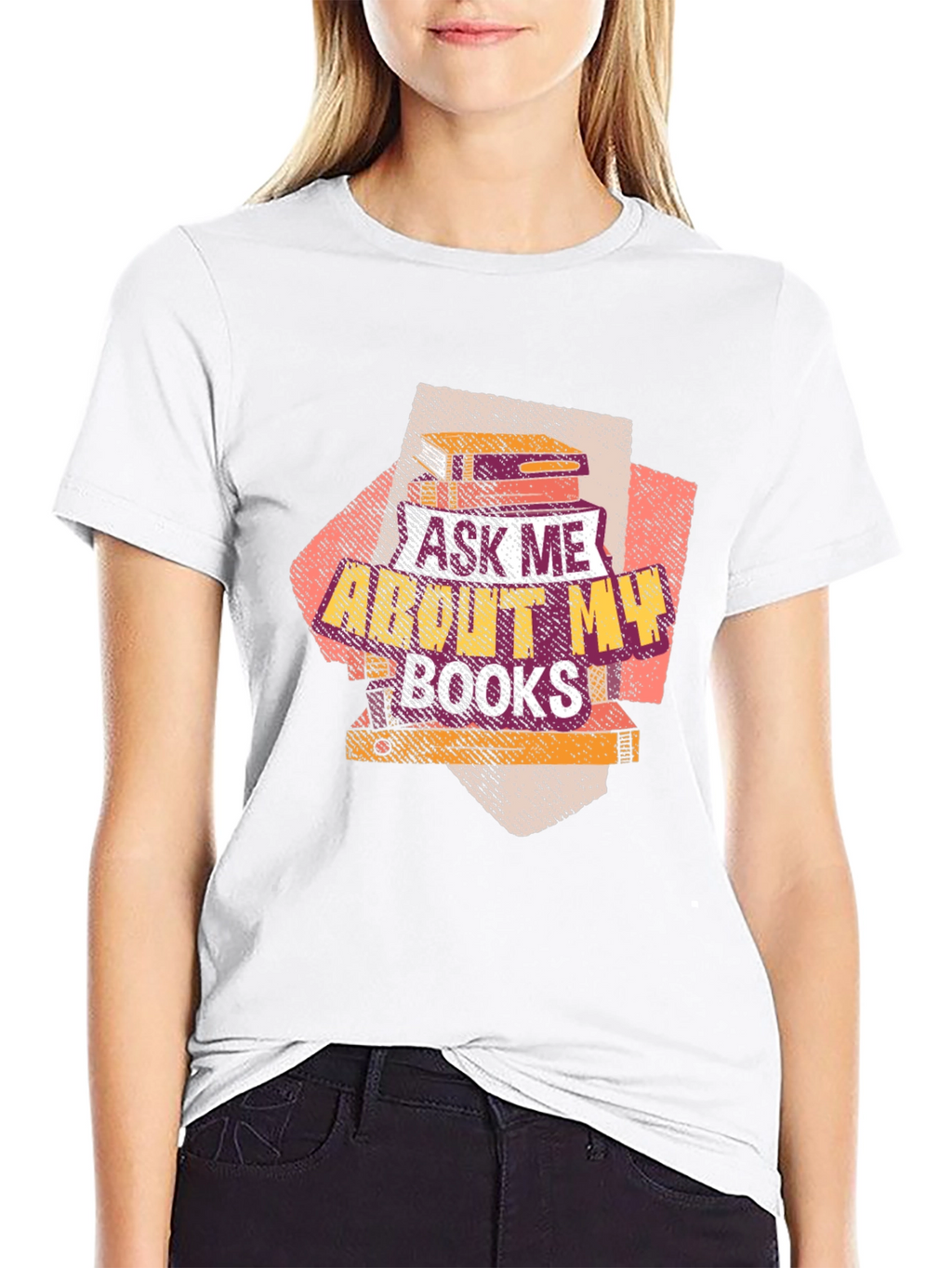 Ask Me About My Books T-Shirt Book Lover Tee