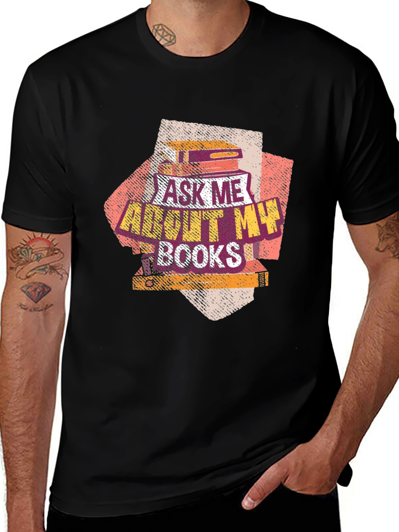 Ask Me About My Books T-Shirt Book Lover Tee