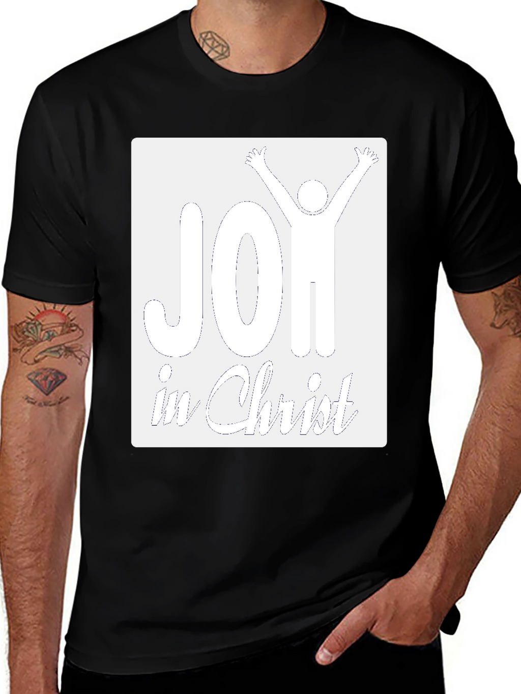 Joy in Christ Graphic T-Shirt - Christian Apparel