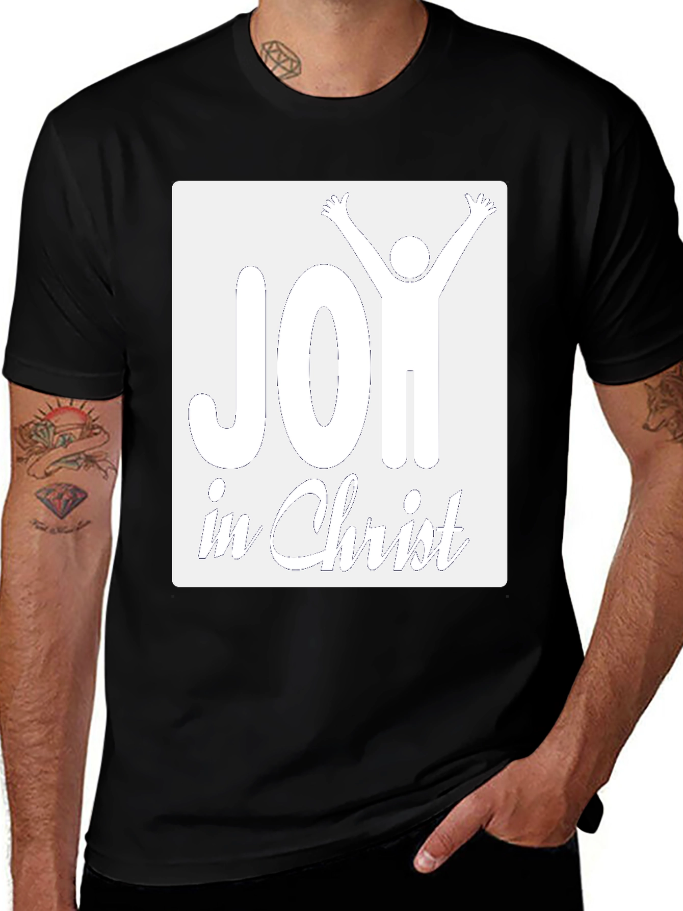 Joy in Christ Graphic T-Shirt - Christian Apparel