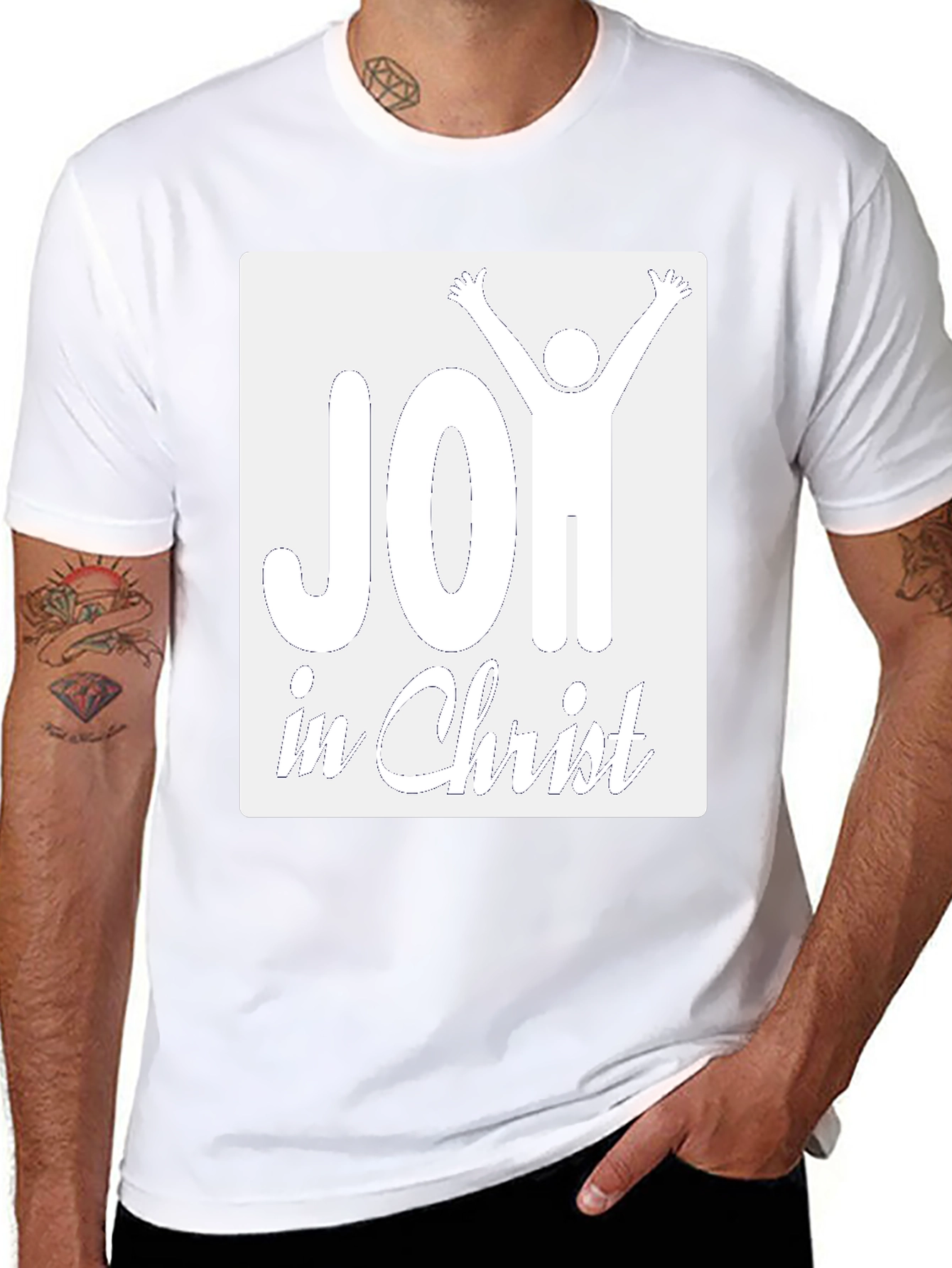 Joy in Christ Graphic T-Shirt - Christian Apparel
