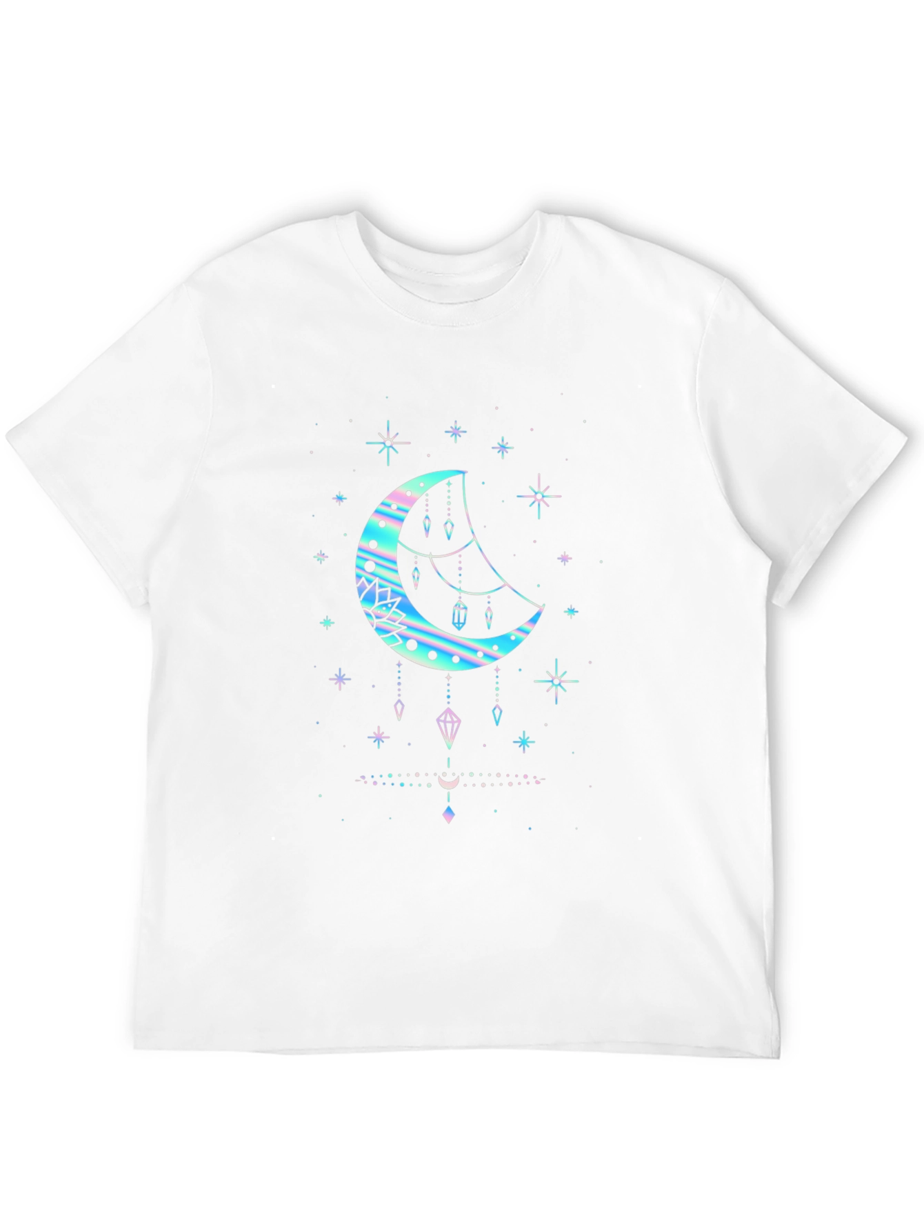 Celestial Moon Graphic T-Shirt - Black