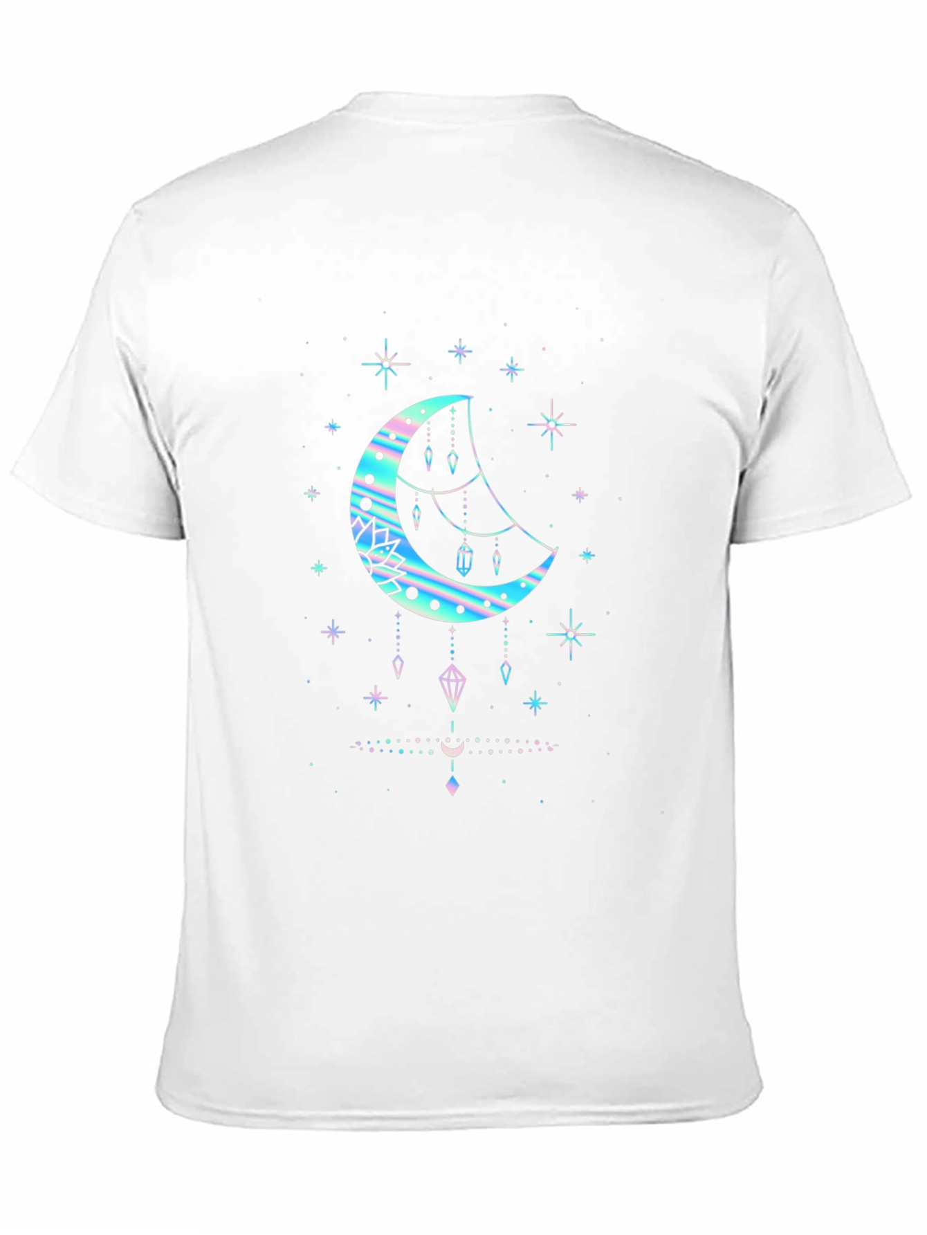 Celestial Moon Graphic T-Shirt - Black