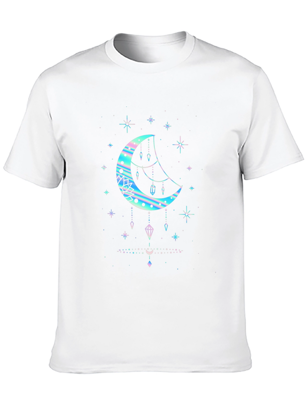 Celestial Moon Graphic T-Shirt - Black