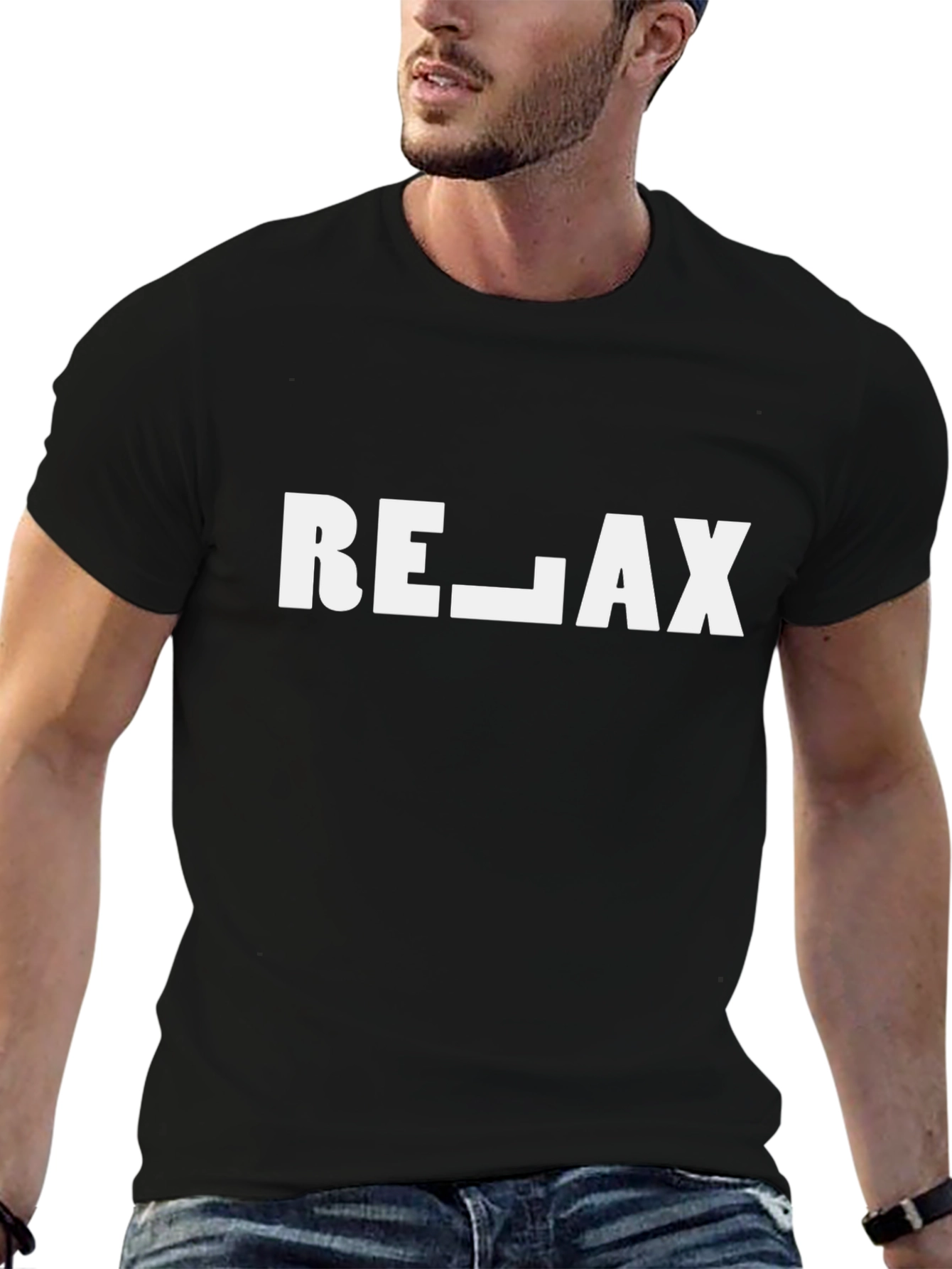Relax T-Shirt -  Modern Slogan Tee