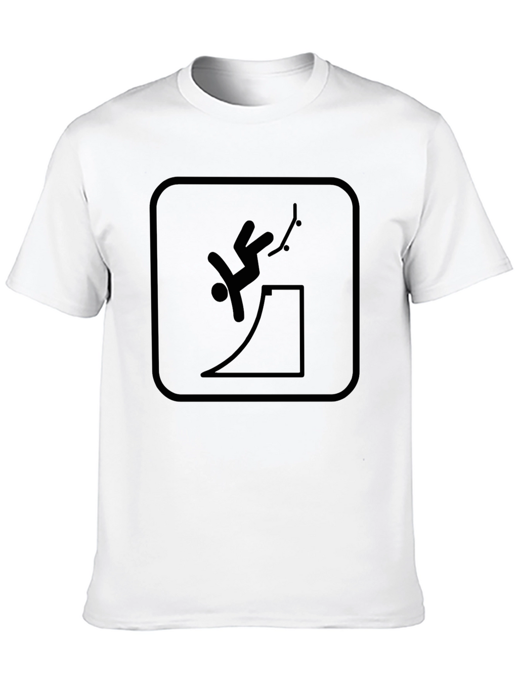 Black Skateboarding Fail T-Shirt
