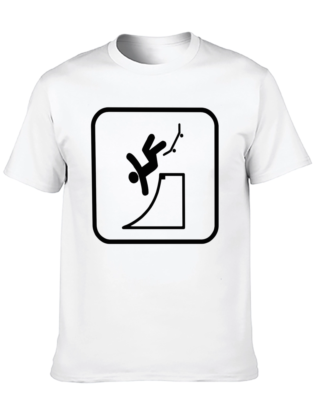 Black Skateboarding Fail T-Shirt