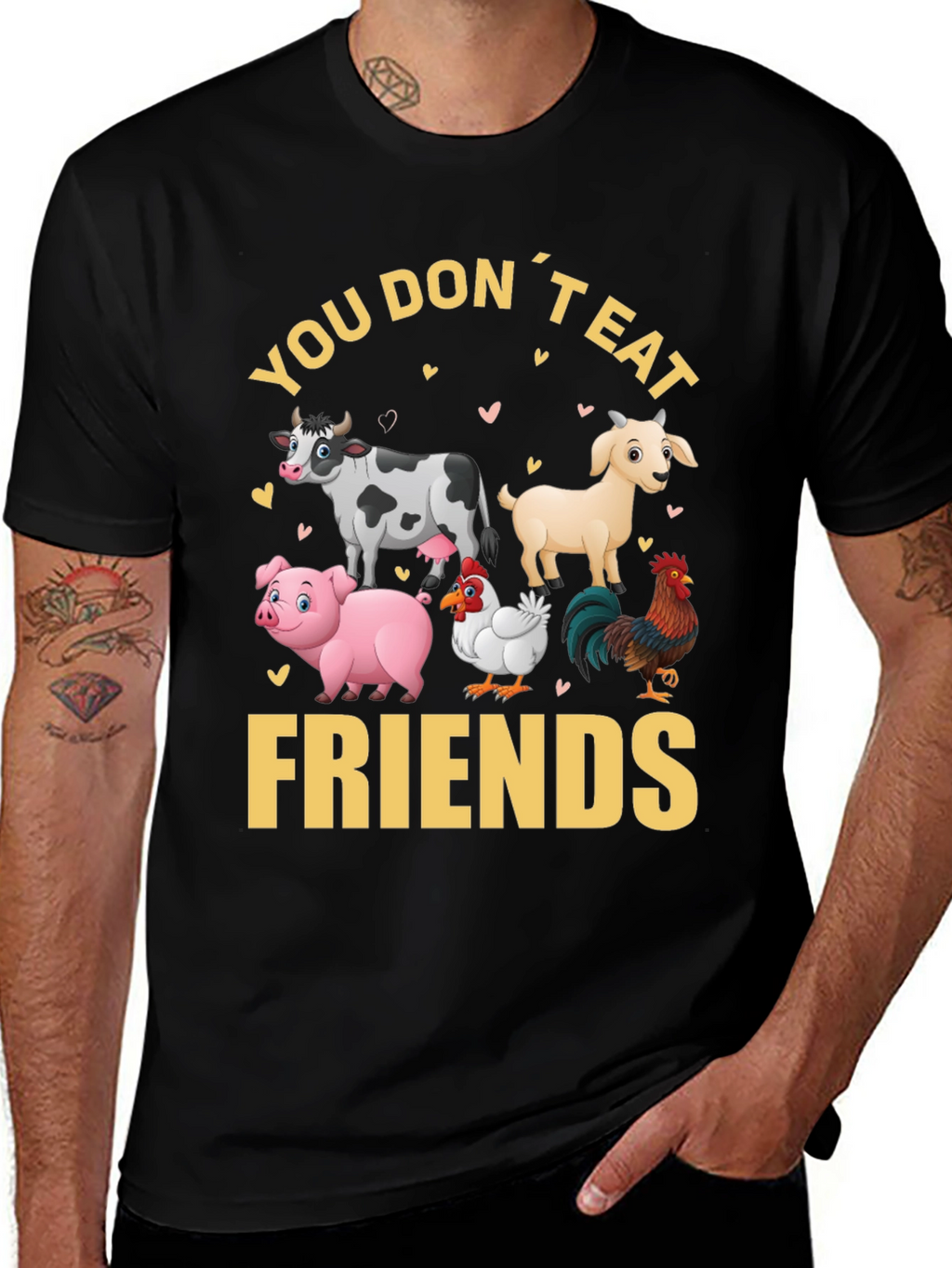 Vegan T-Shirt - You Dont Eat Friends