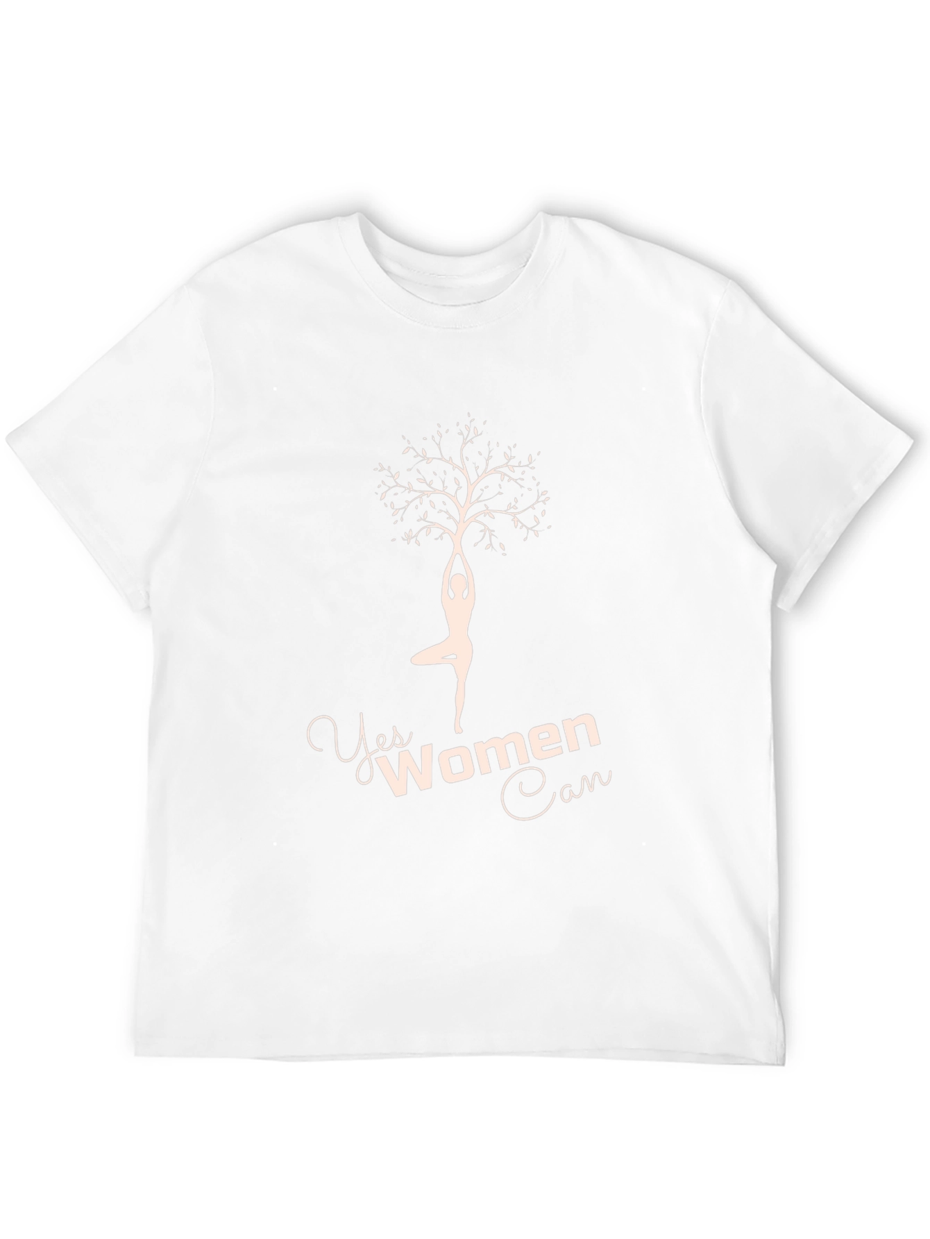 Yes Women Can Tree Yoga Tee - Black