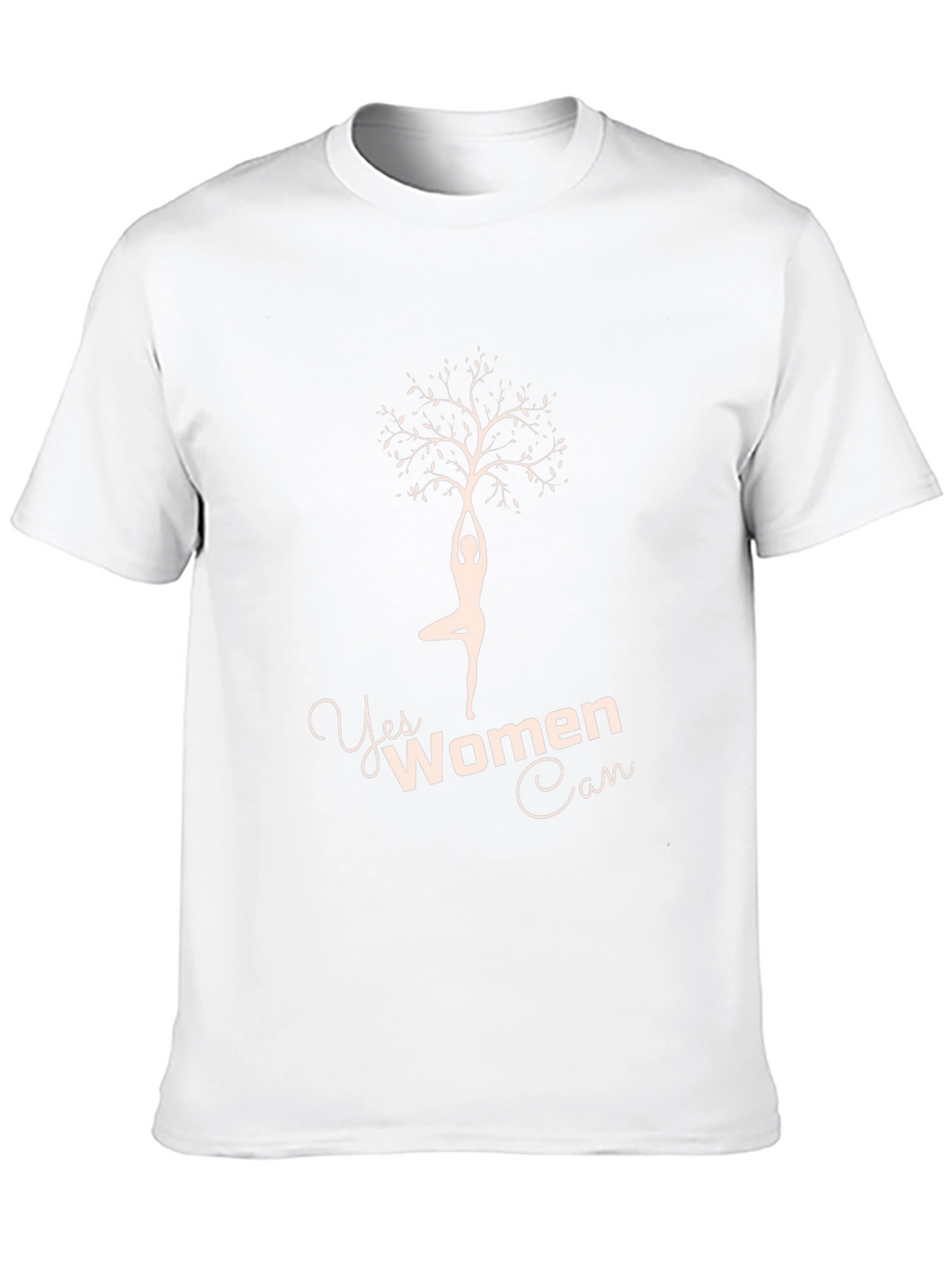 Yes Women Can Tree Yoga Tee - Black