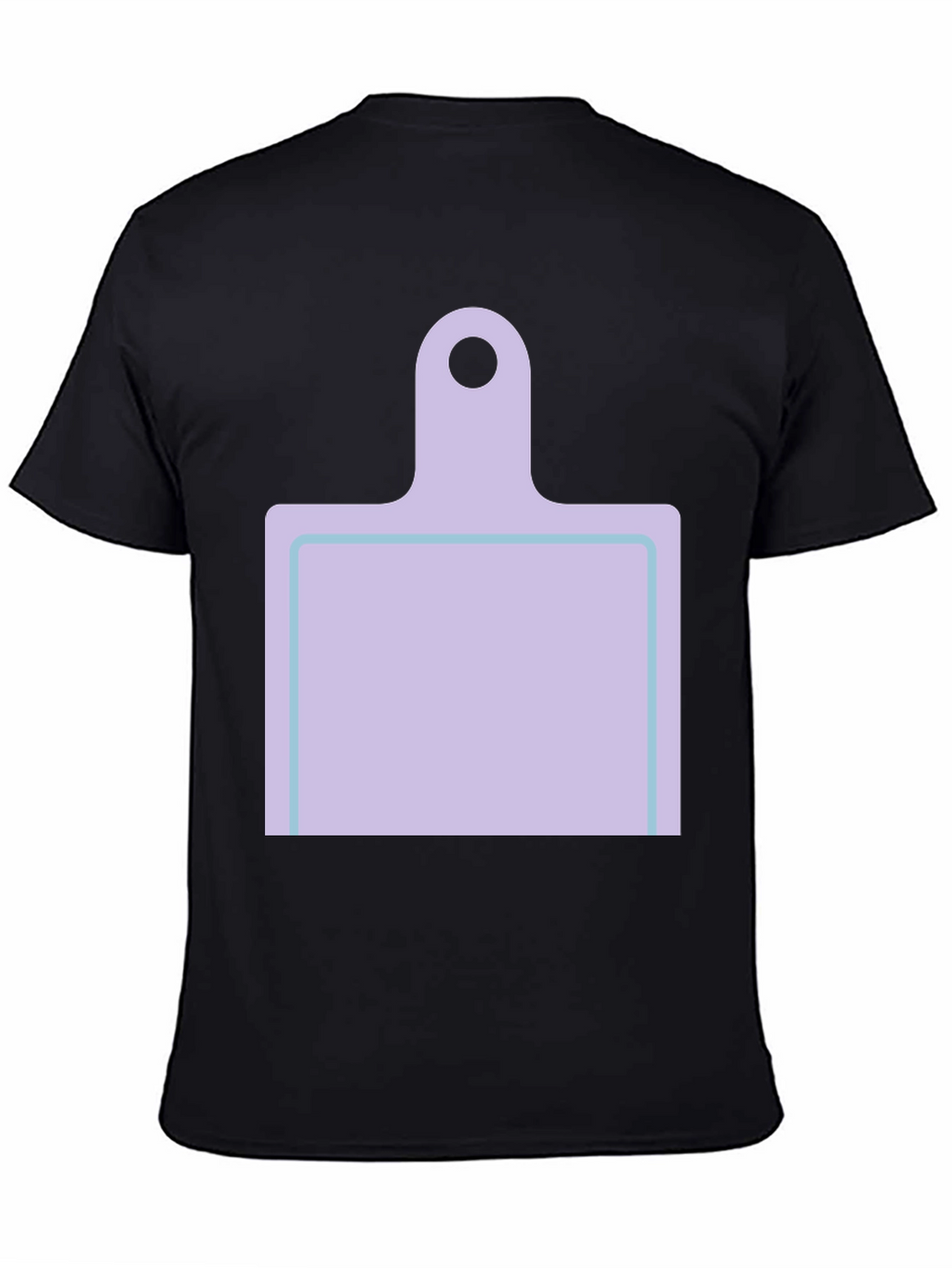 Novelty Cutting Board Graphic Tee - Black Casual Shirt