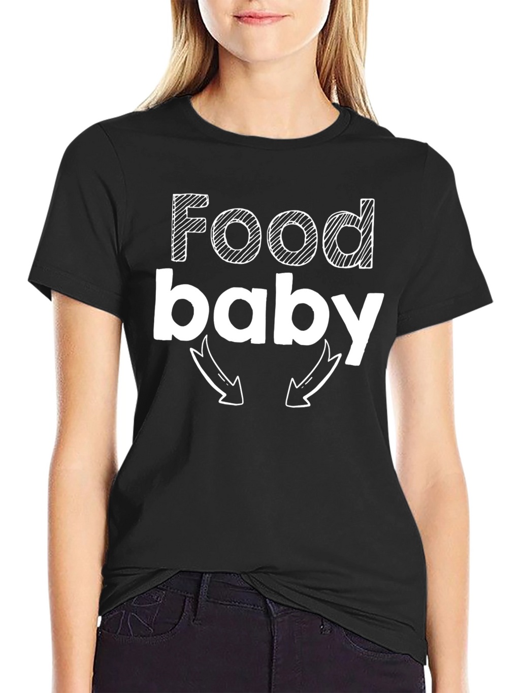 Food Baby T-Shirt - Funny Pregnancy Announcement Tee