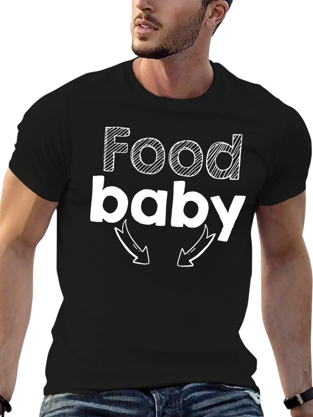 Food Baby T-Shirt - Funny Pregnancy Announcement Tee