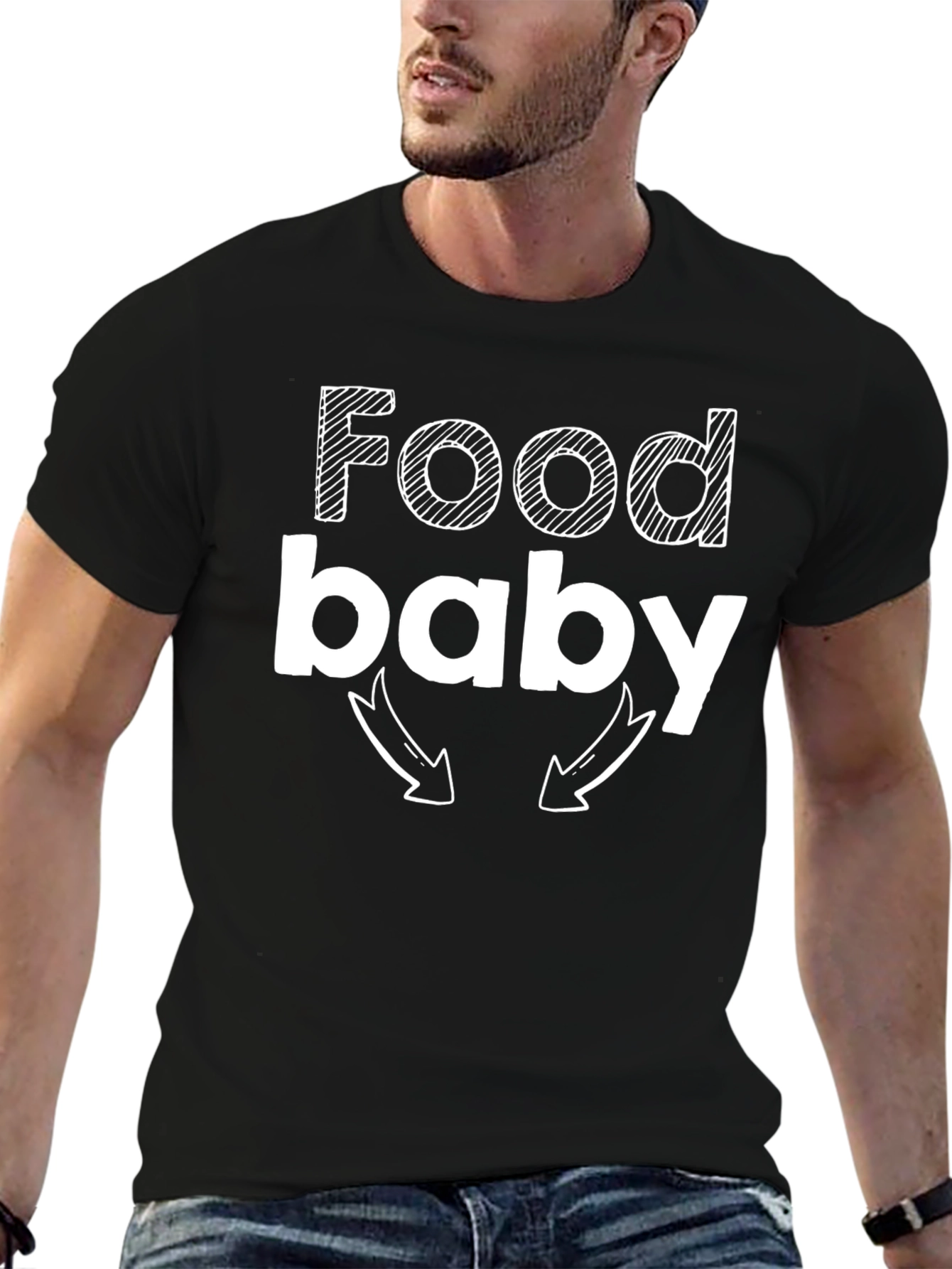 Food Baby T-Shirt - Funny Pregnancy Announcement Tee