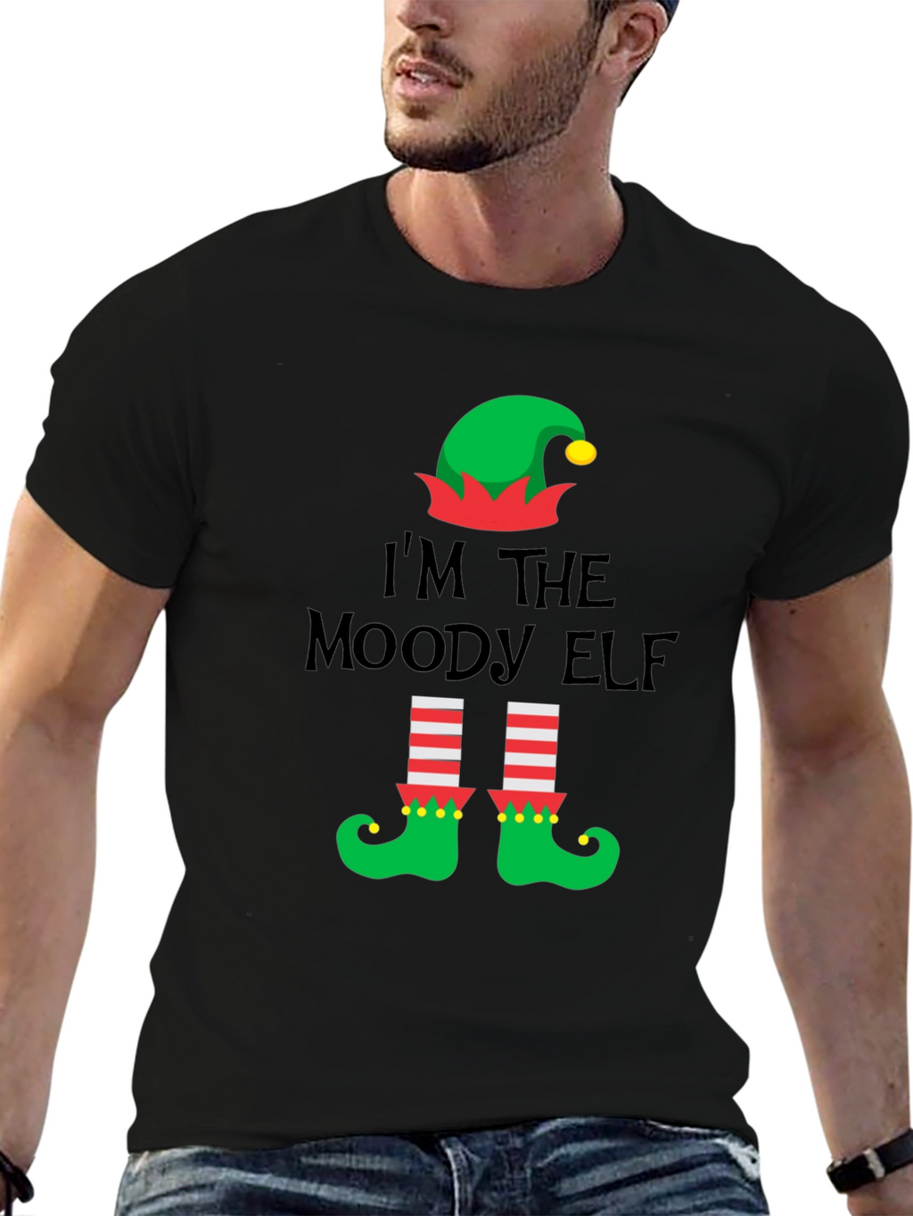 Moody Elf Christmas T-Shirt