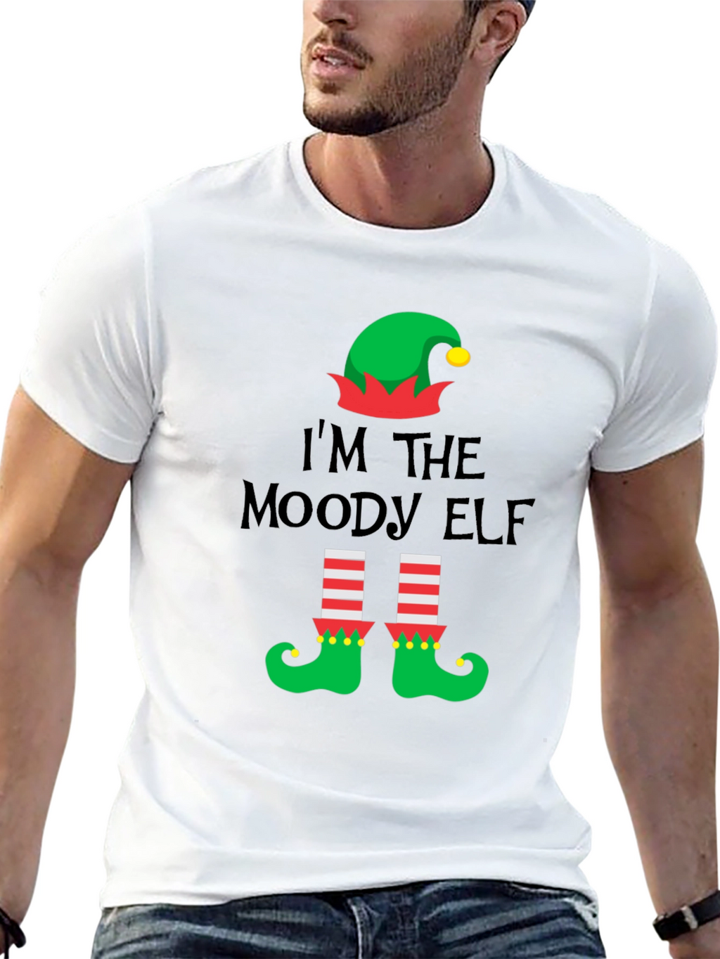 Moody Elf Christmas T-Shirt