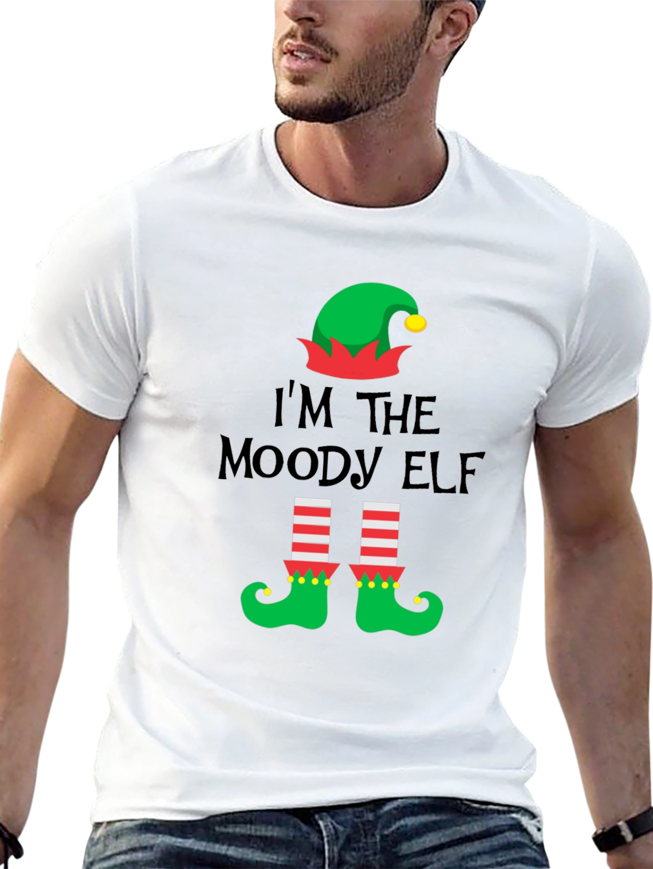 Moody Elf Christmas T-Shirt