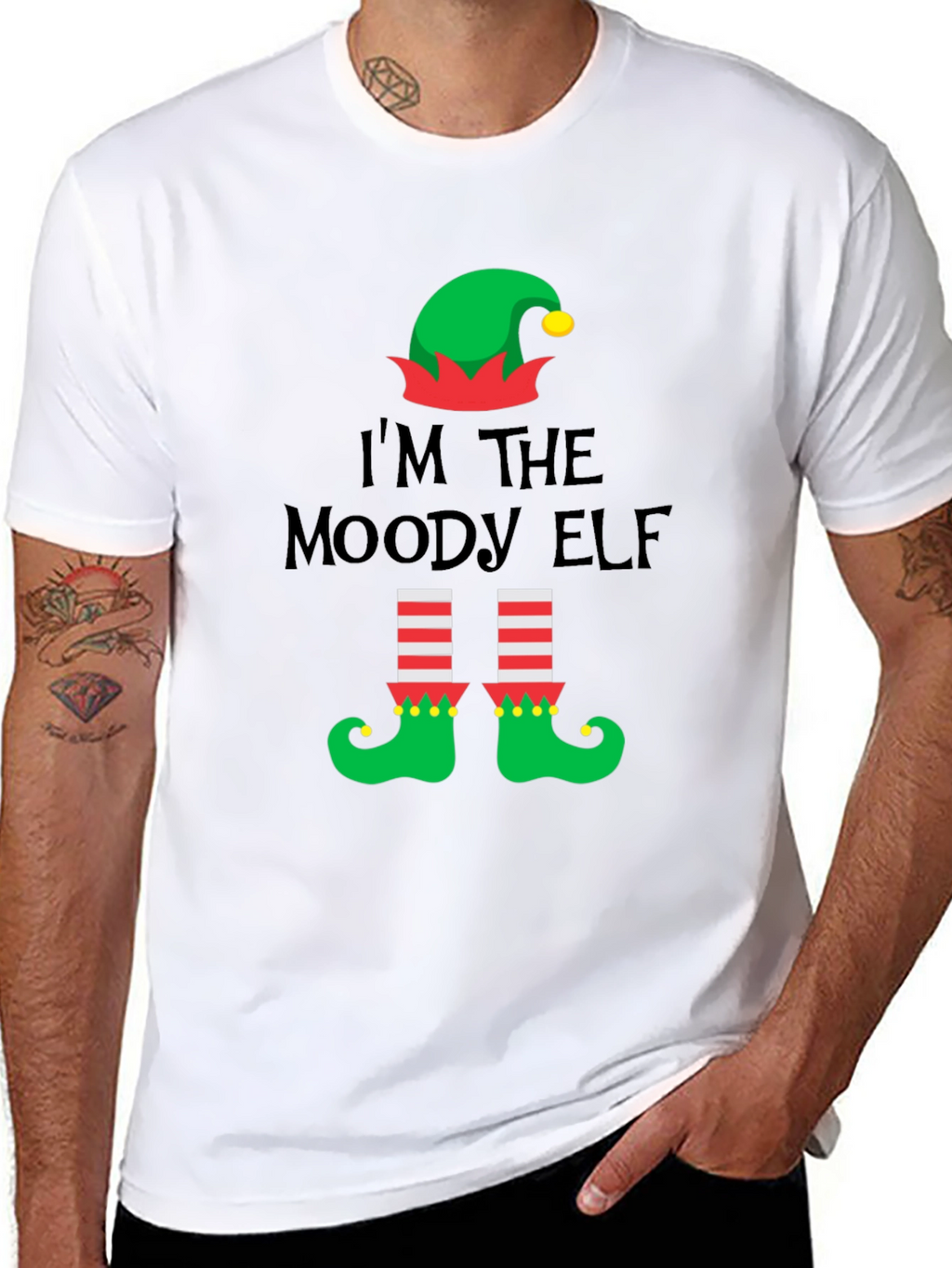 Moody Elf Christmas T-Shirt