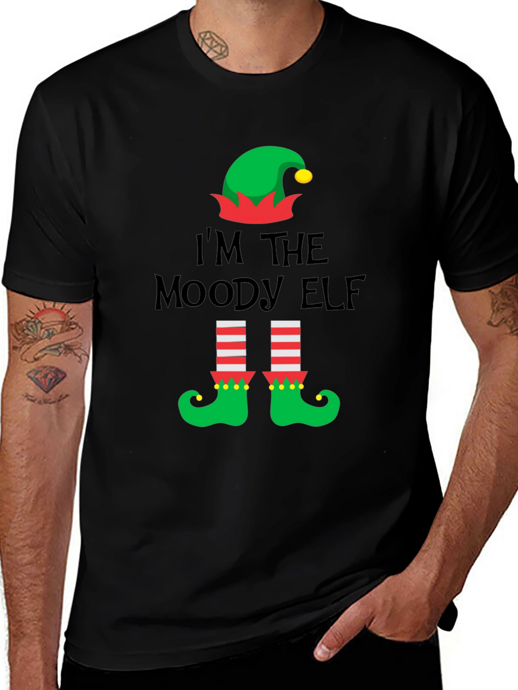 Moody Elf Christmas T-Shirt
