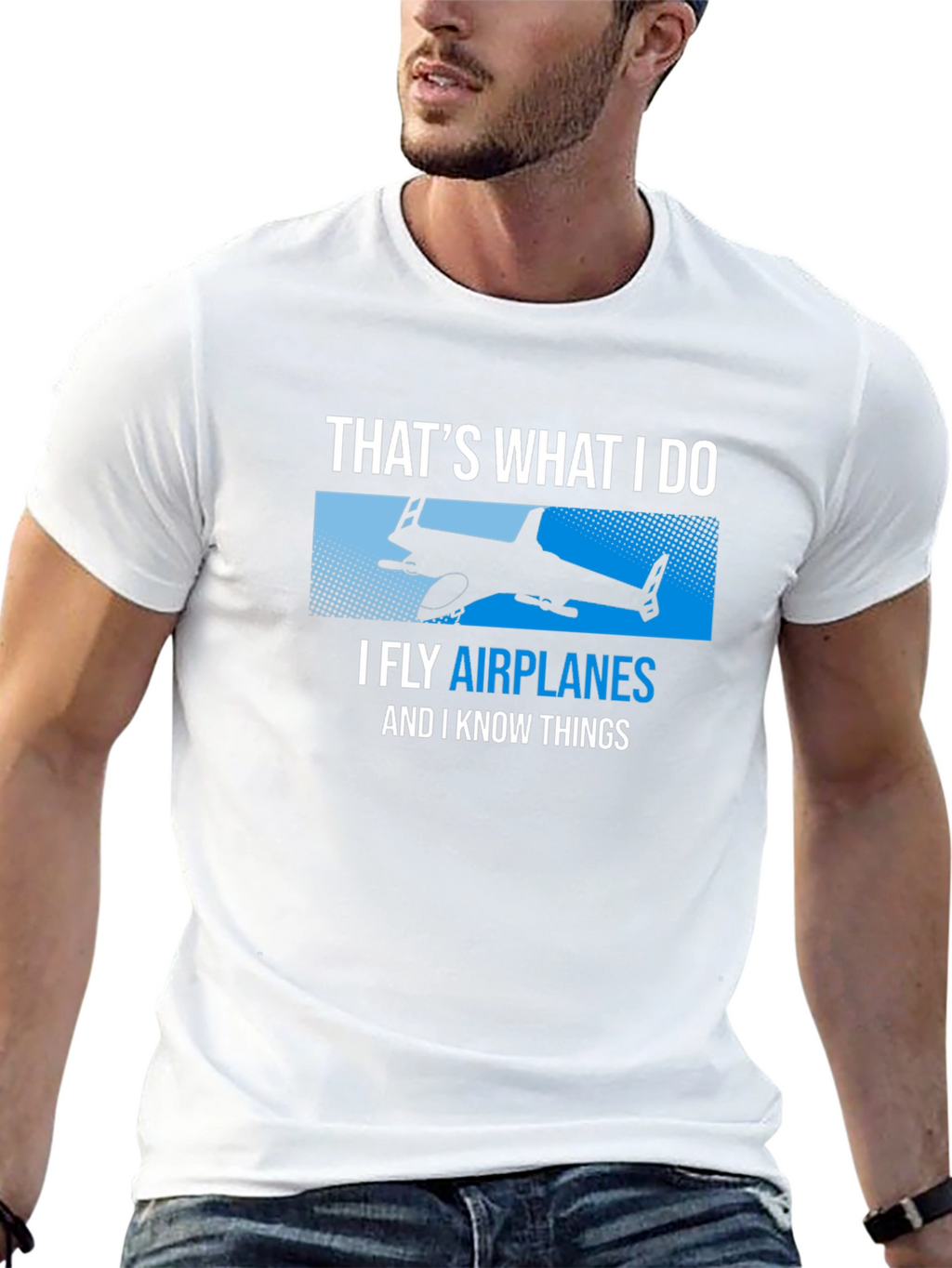 I Fly Airplanes Funny T-Shirt