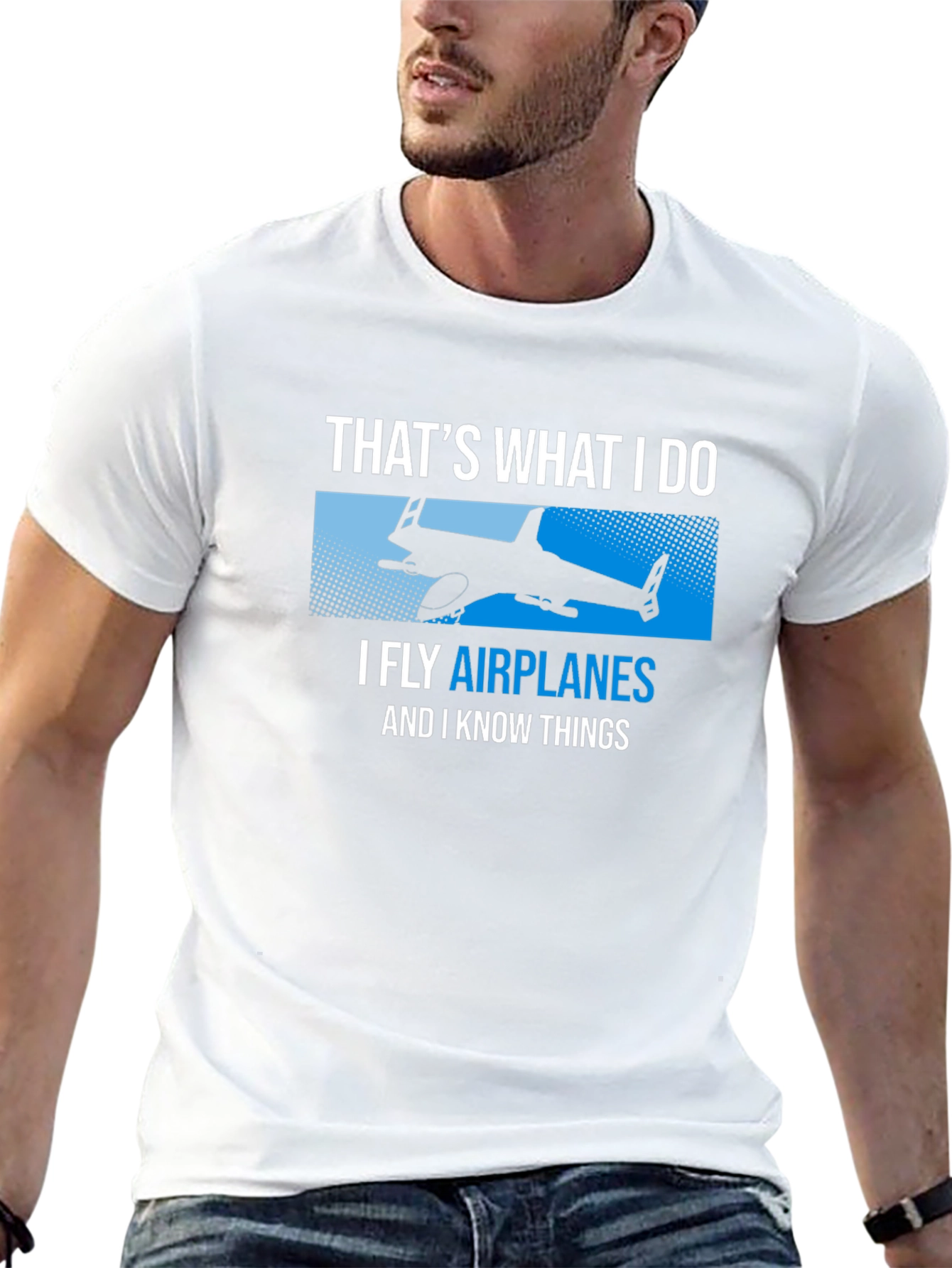 I Fly Airplanes Funny T-Shirt