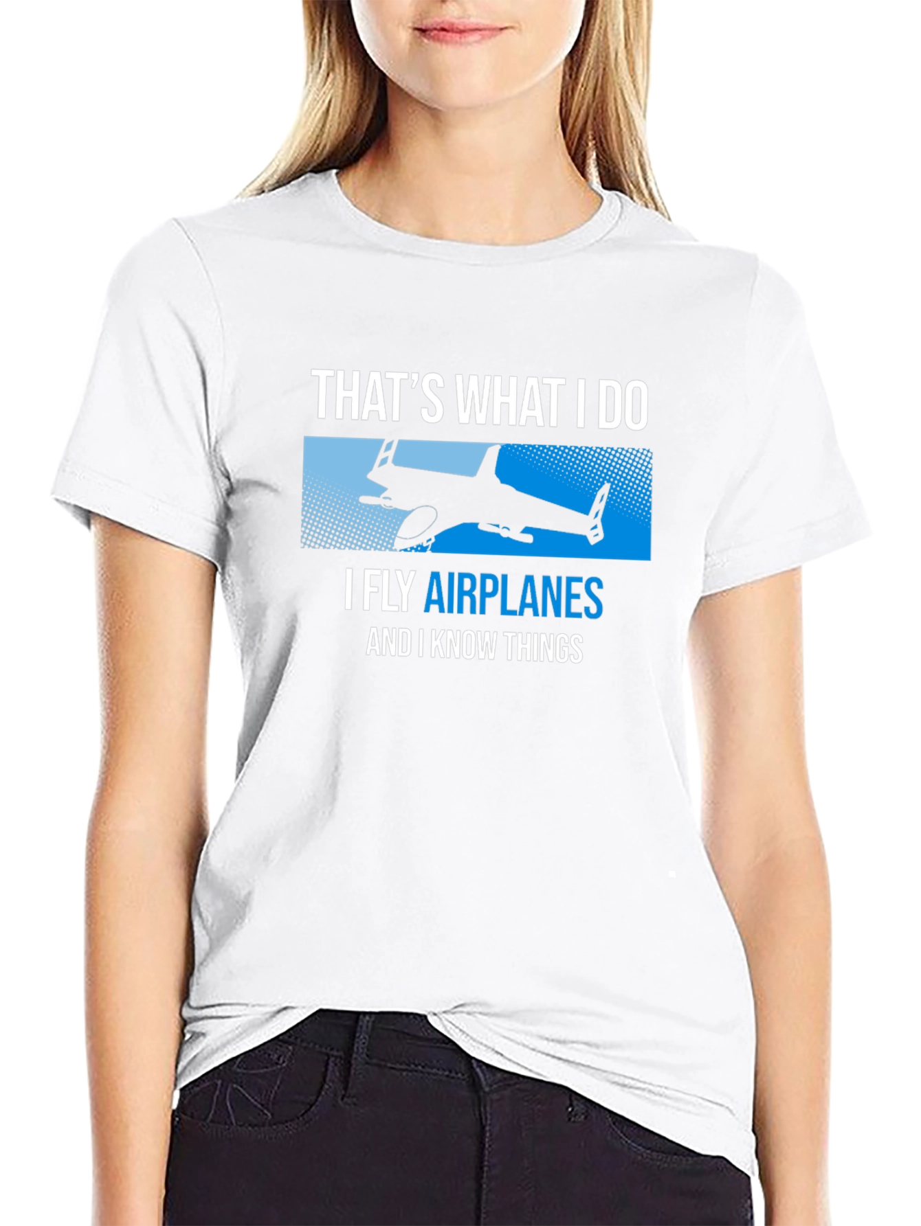 I Fly Airplanes Funny T-Shirt