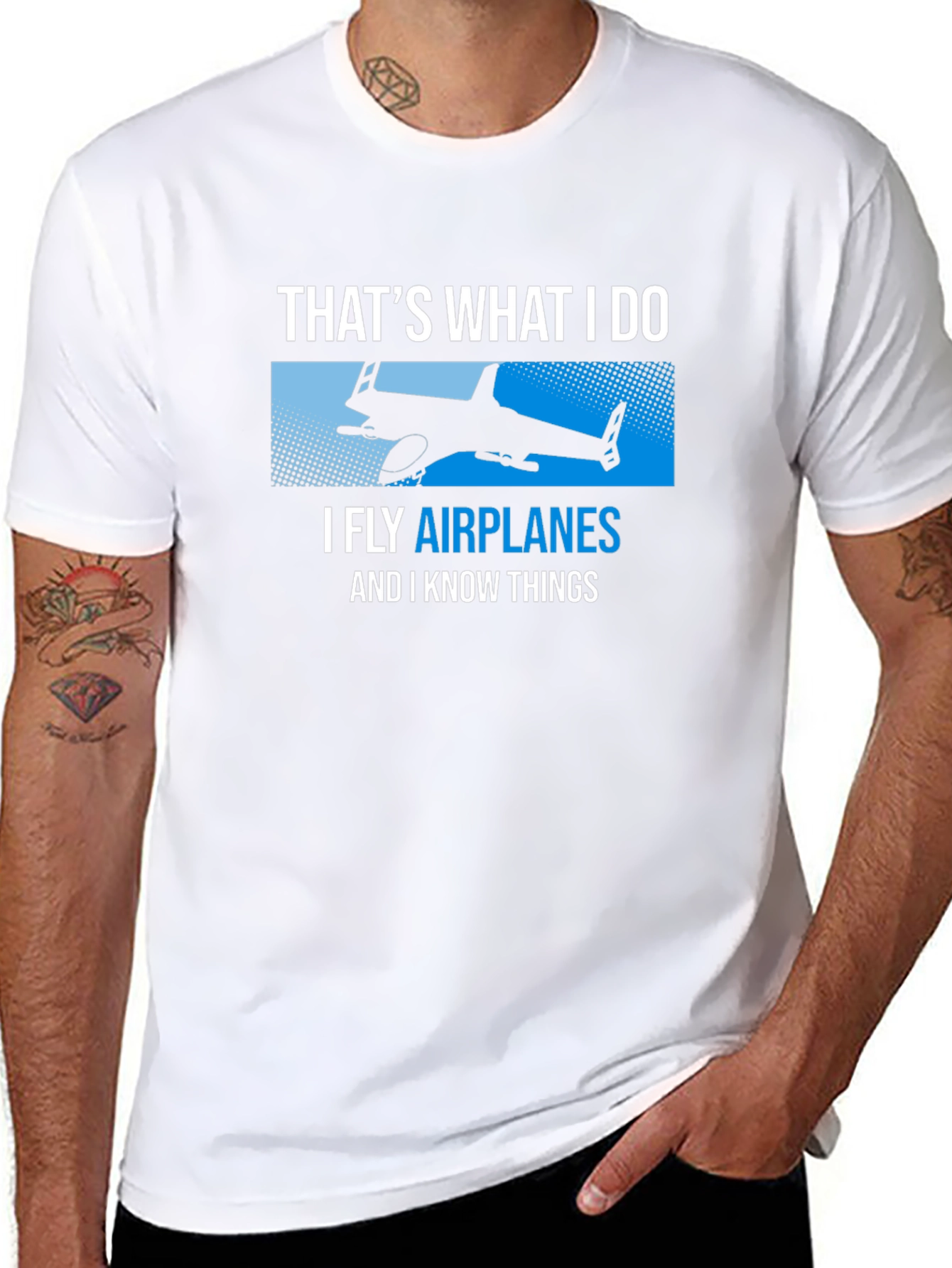 I Fly Airplanes Funny T-Shirt