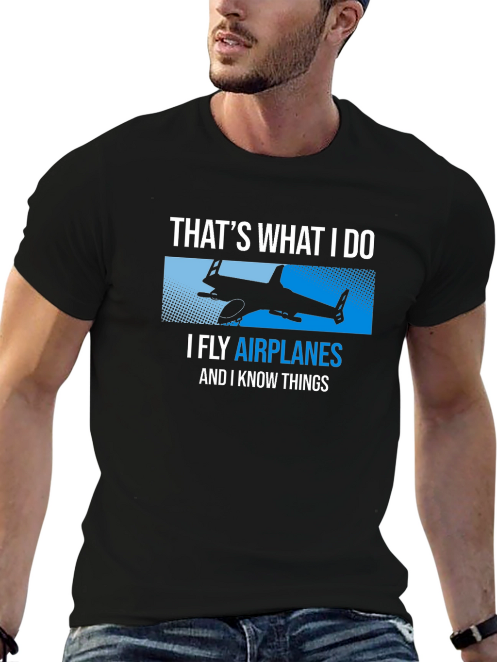 I Fly Airplanes Funny T-Shirt