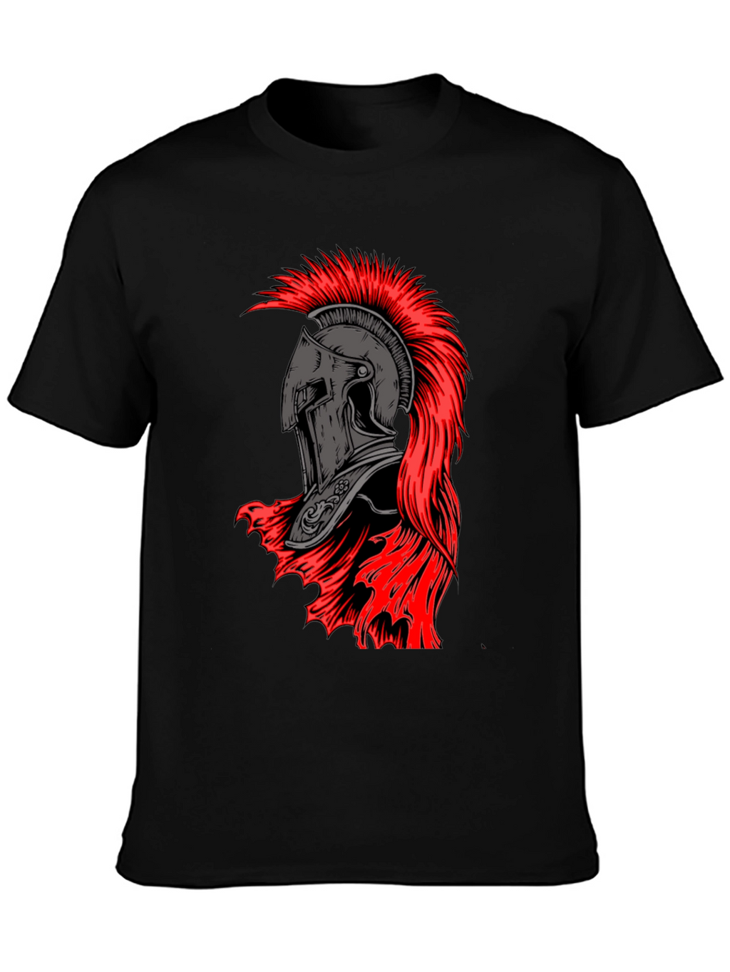 Spartan Helmet Graphic Tee - Black